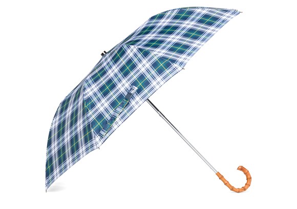 Church's Telescopic umbrella Tartan Whangee Handle White