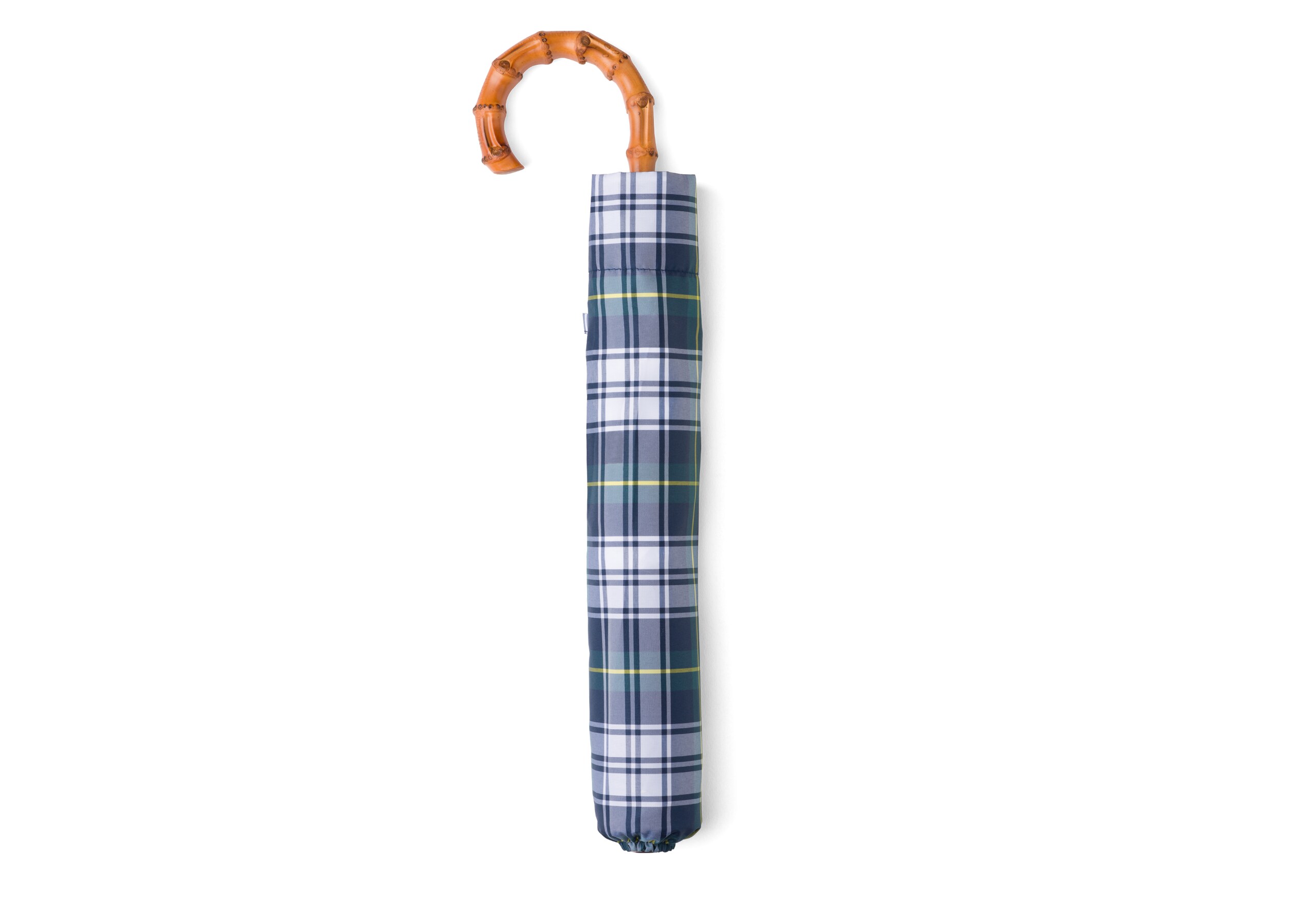Telescopic umbrella Church's Tartan Whangee Handle Geometric print
