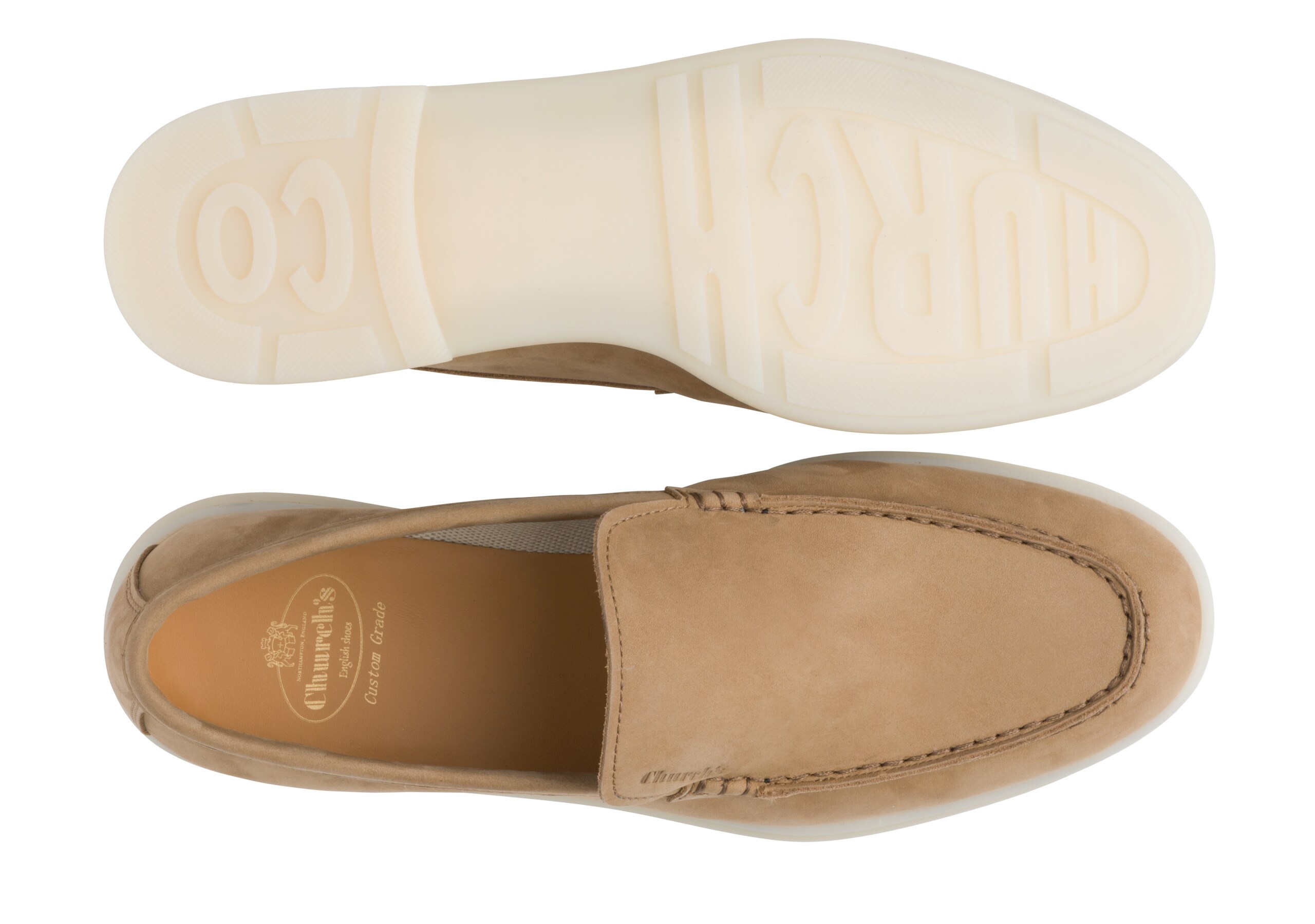 Lyn Church's Nubuck Loafer Neutral