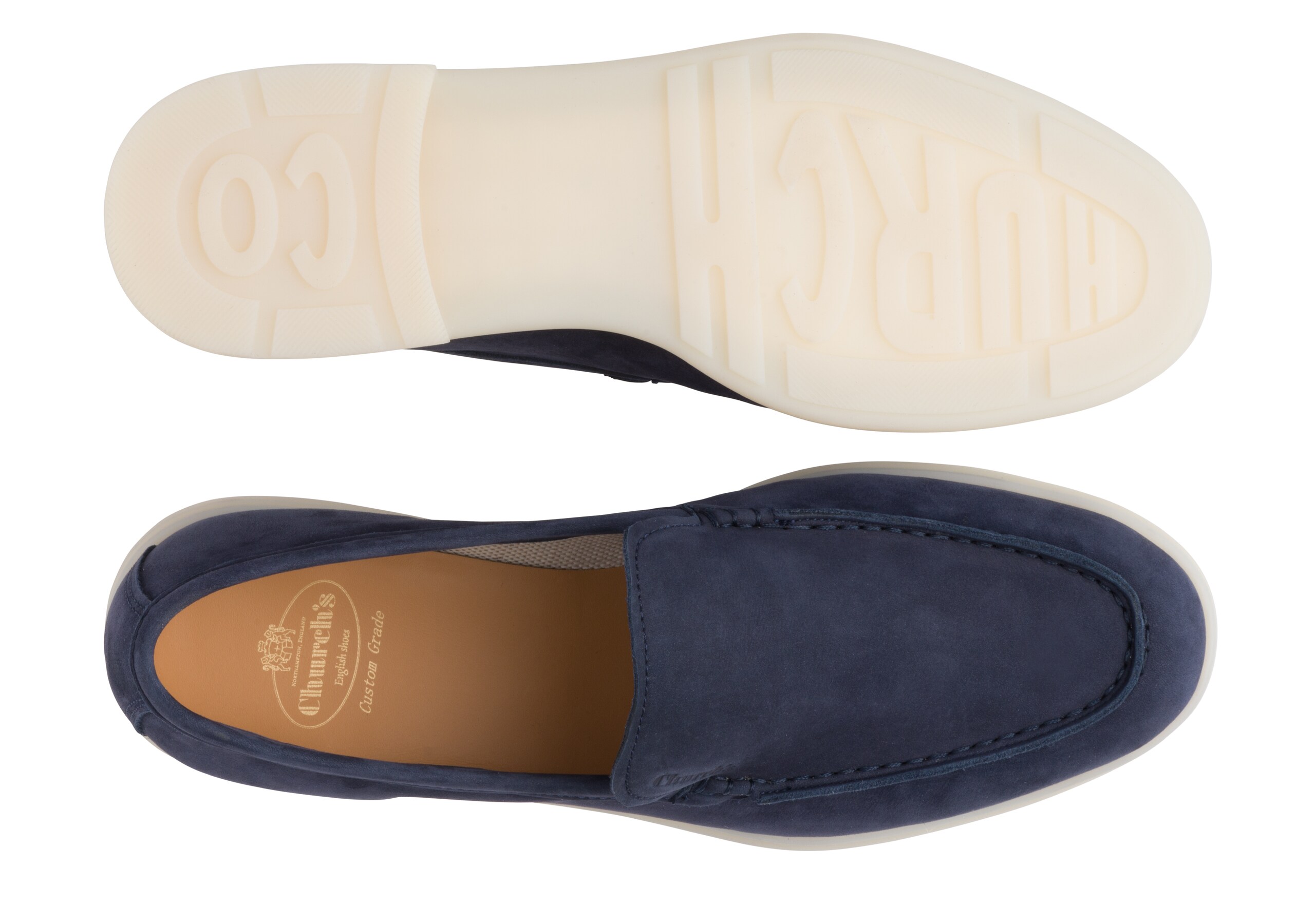 Lyn Church's Nubuck Loafer Blue