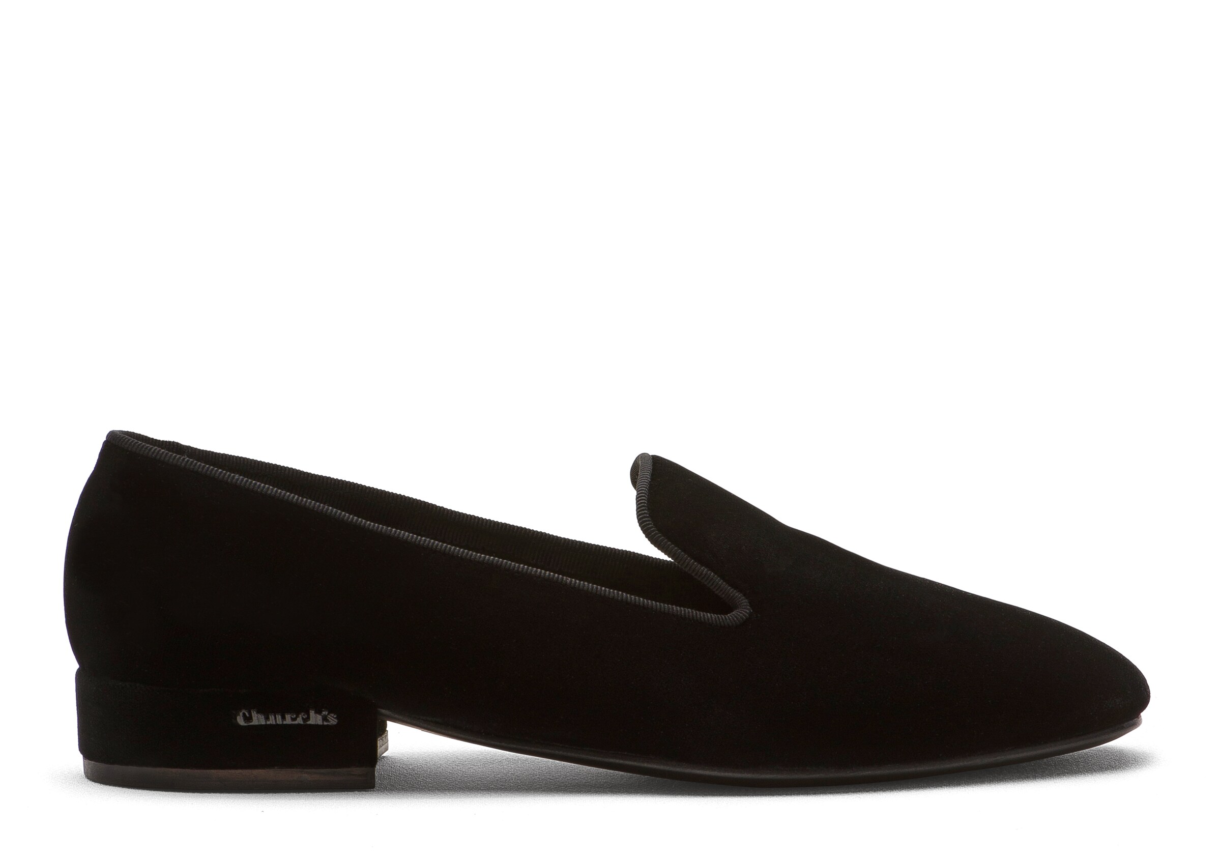 Church Royal Velvet Loafer, Woman, Black, Size 38,5