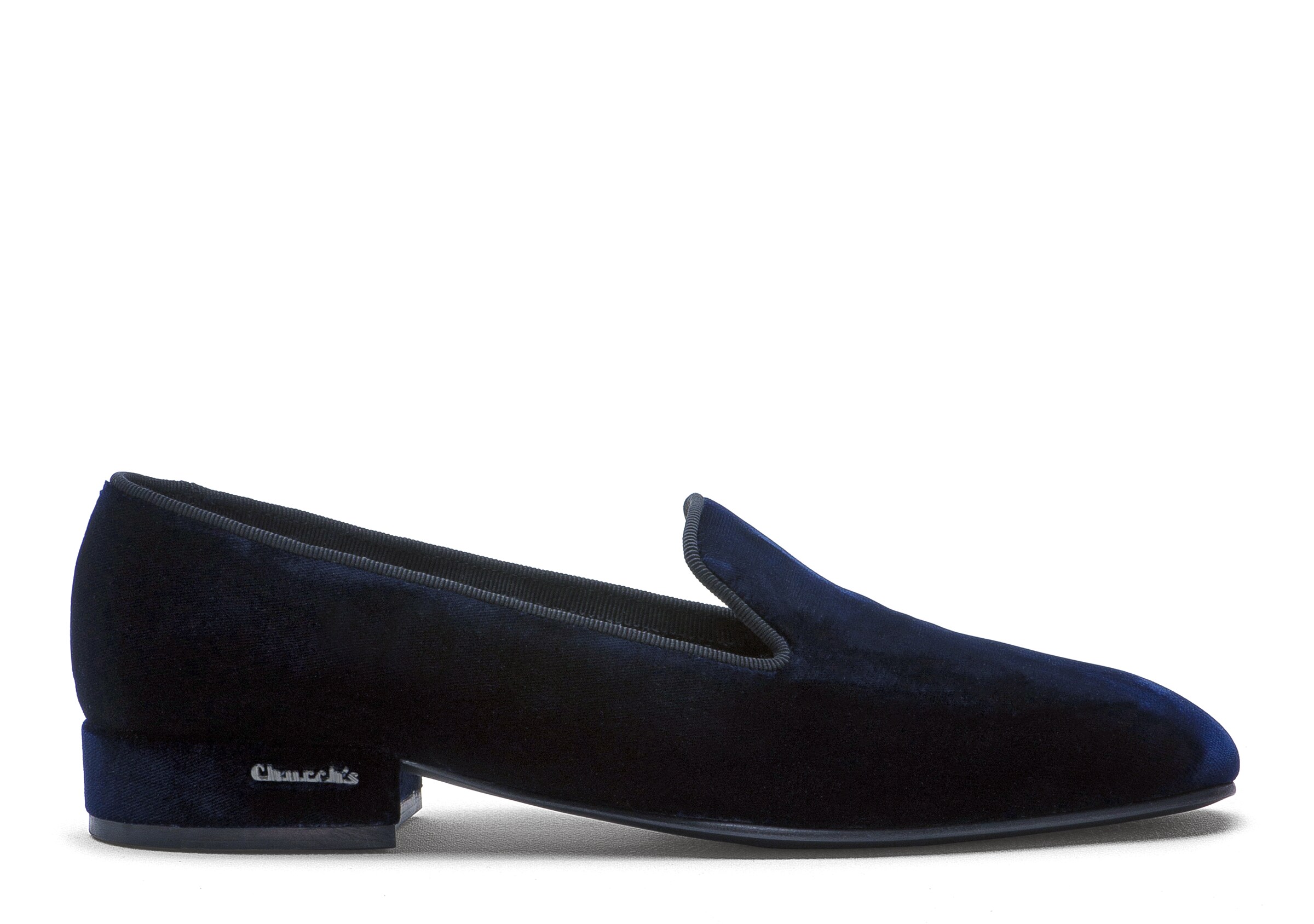 Church Royal Velvet Loafer, Woman, Blue, Size 37,5