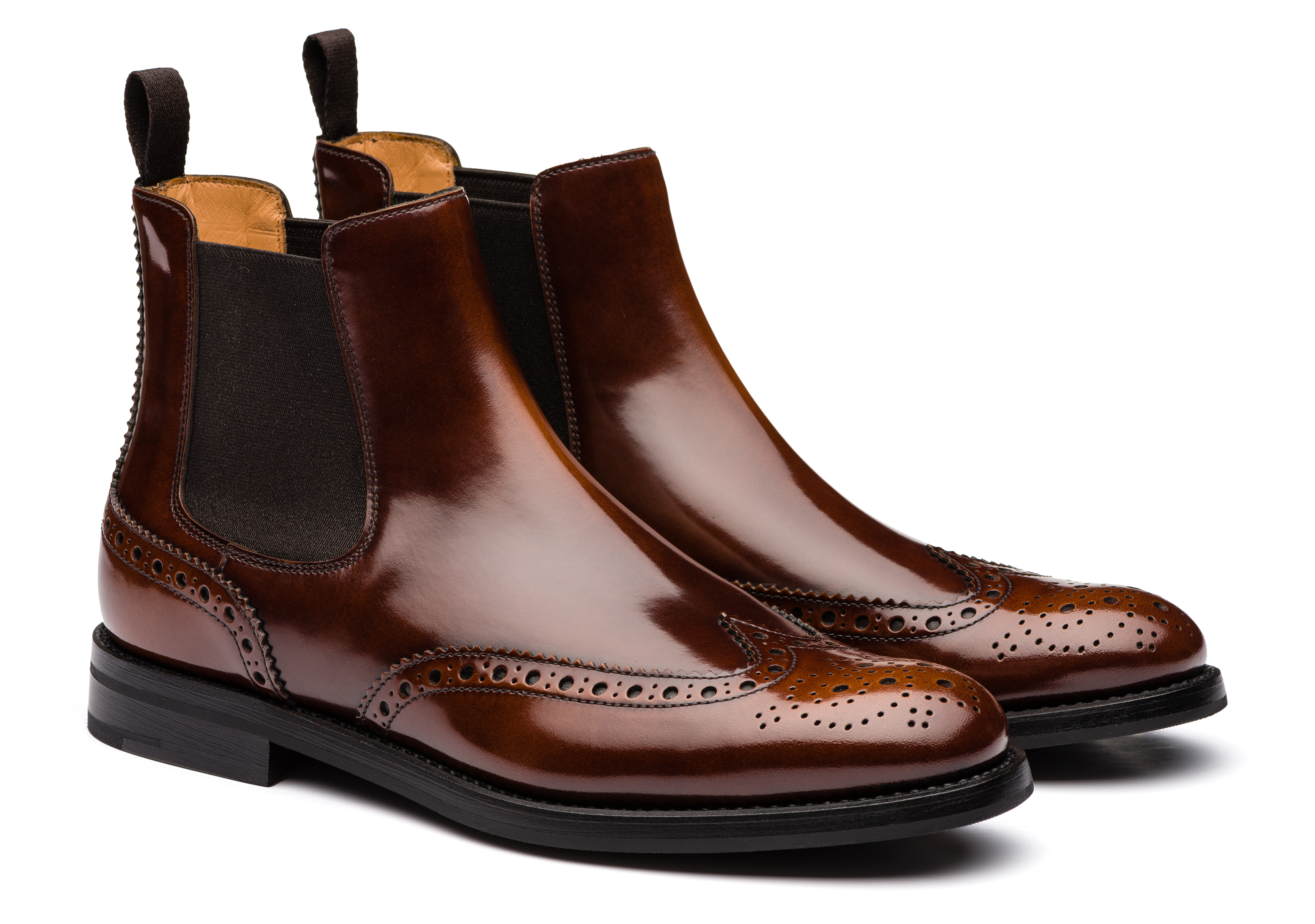Chelsea brogue boots womens new arrivals