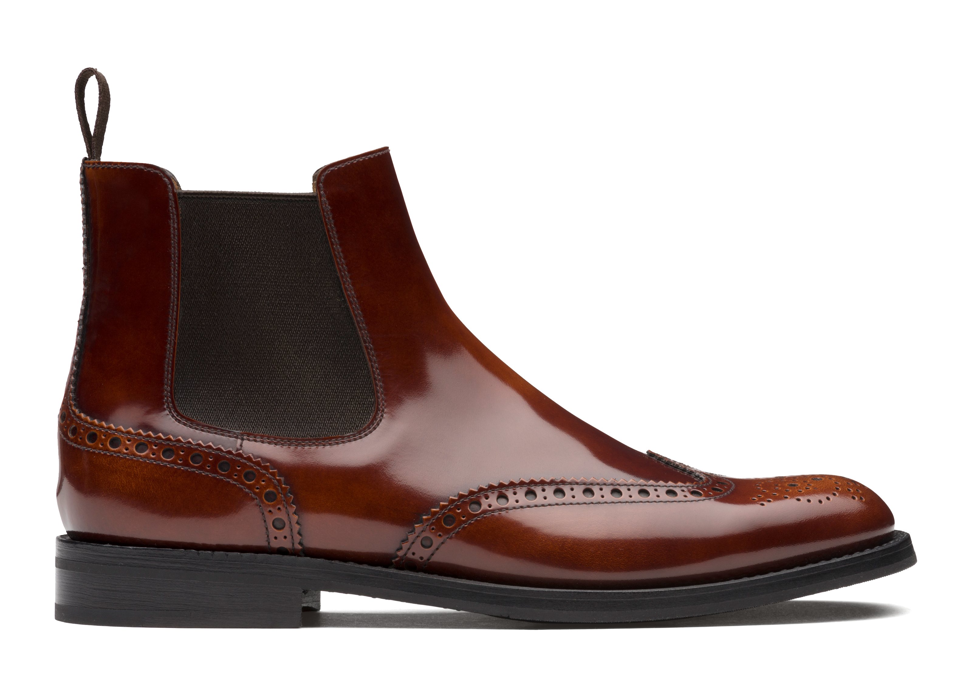 Botte Chelsea Richelieu Liant Poli Noir Femme Church s