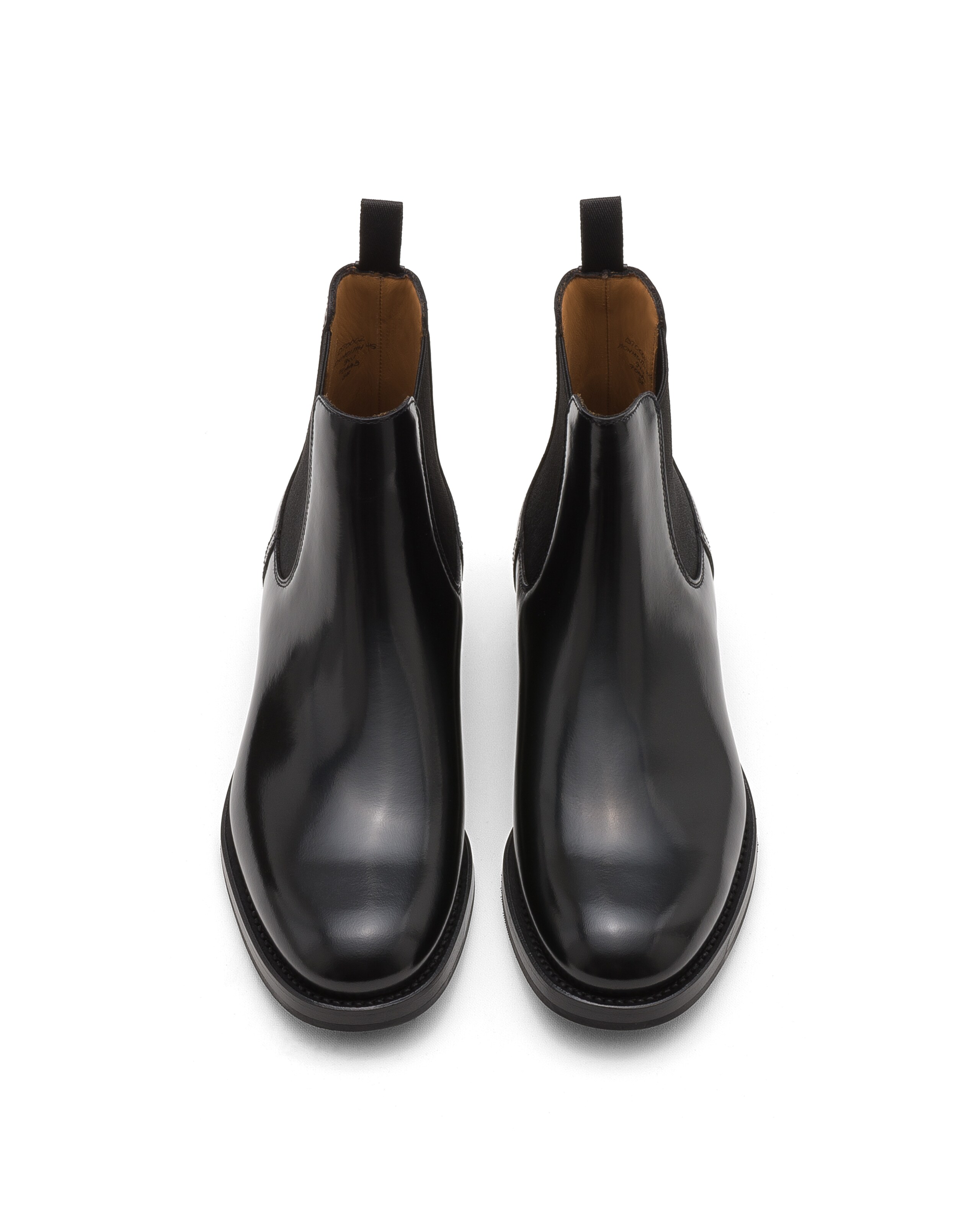 Monmouth wg Church's Botte Chelsea à Liant Poli Noir
