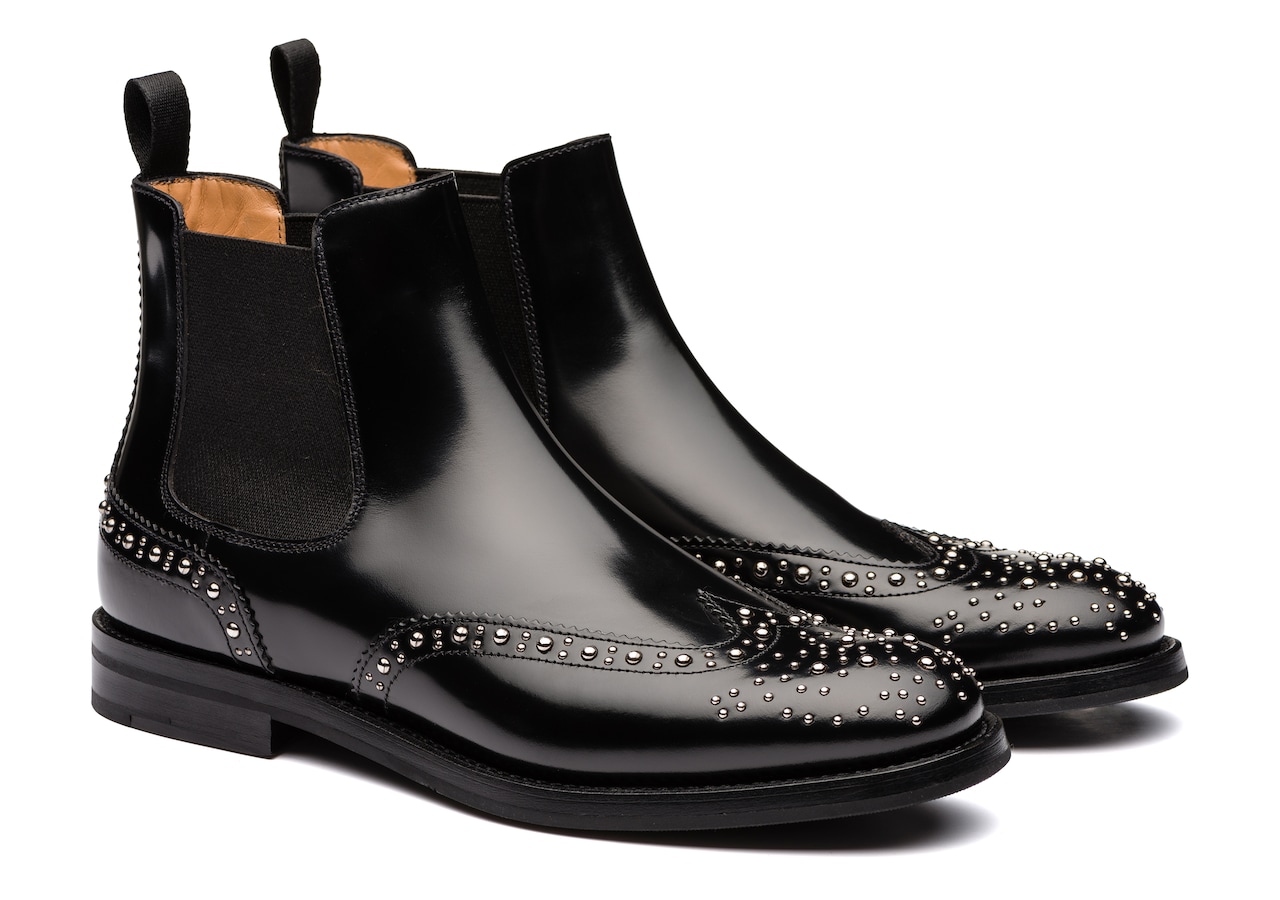 Ketsby met Polished Binder Chelsea Boot Stud Black | Church's