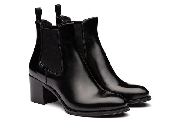 Church's  Polished Fumè Heeled Boot Black