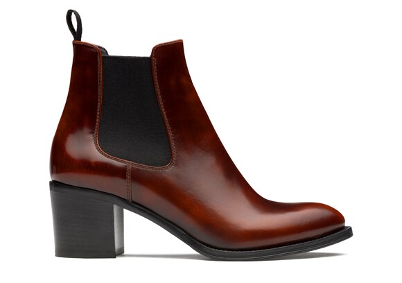 Church's  Polished Fumè Heeled Boot Tabac