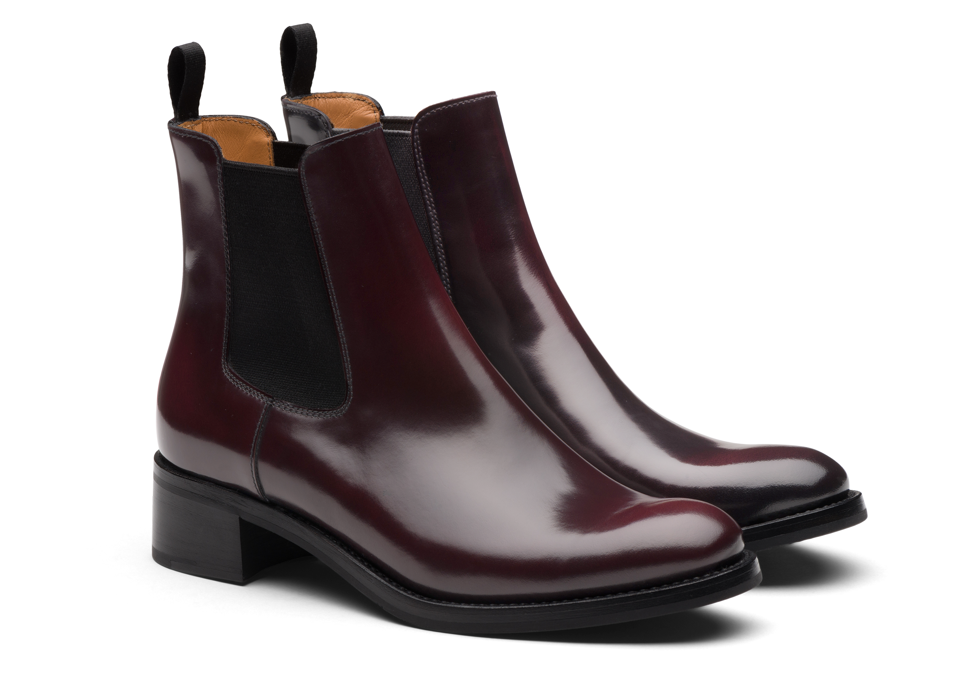 oxblood chelsea boots womens