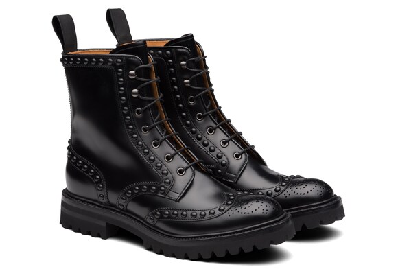 Church's Elettra Rois Calf Leather Lace-up Boot Stud Black