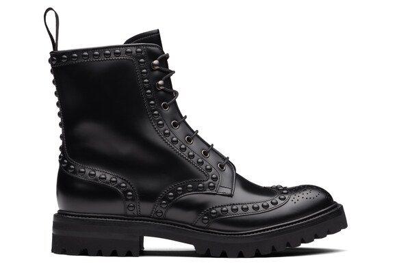 Church's Elettra Rois Calf Leather Lace-up Boot Stud Black