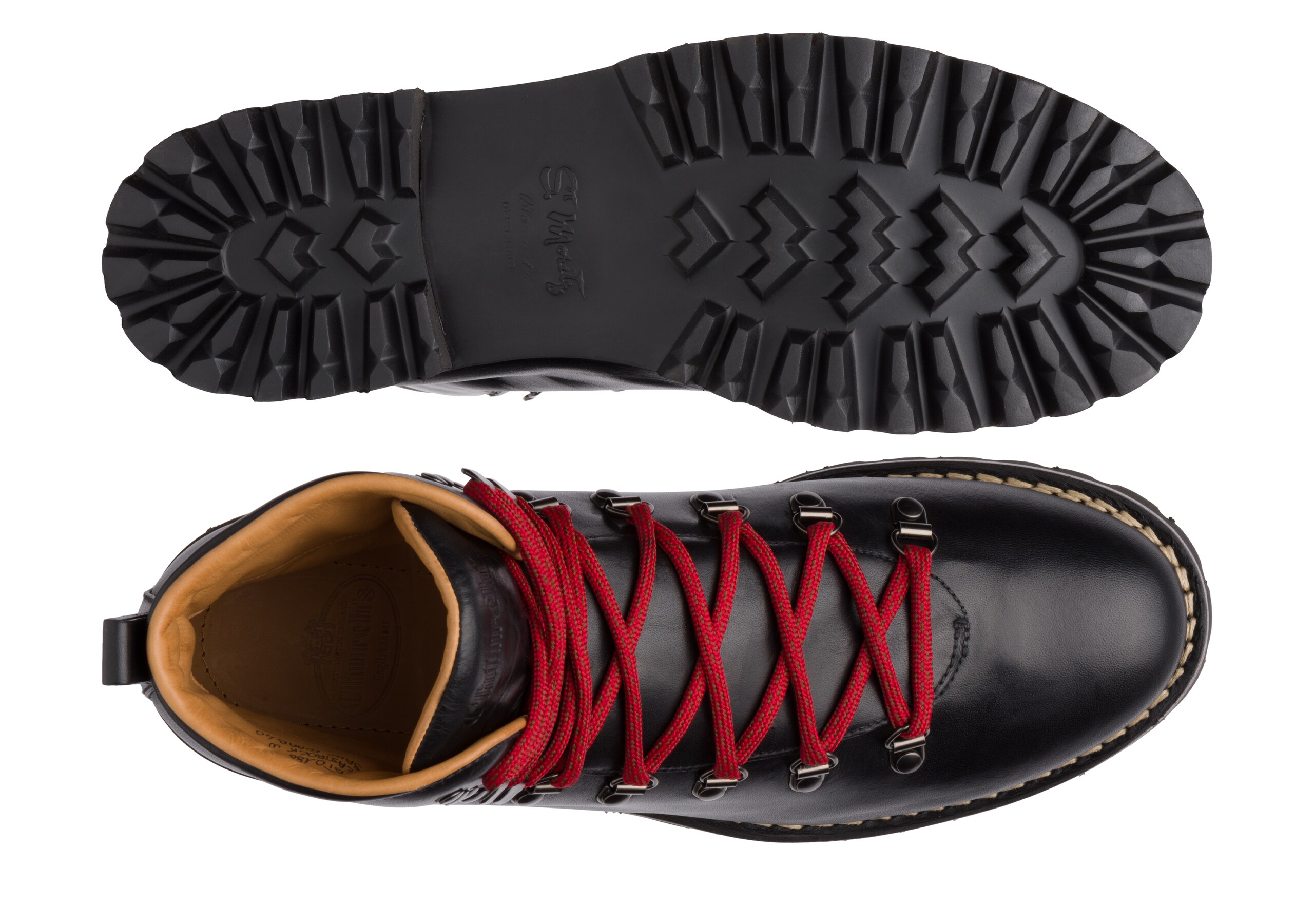 Eastrock Church's Chaussure de randonnée en cuir de veau Monteria Noir