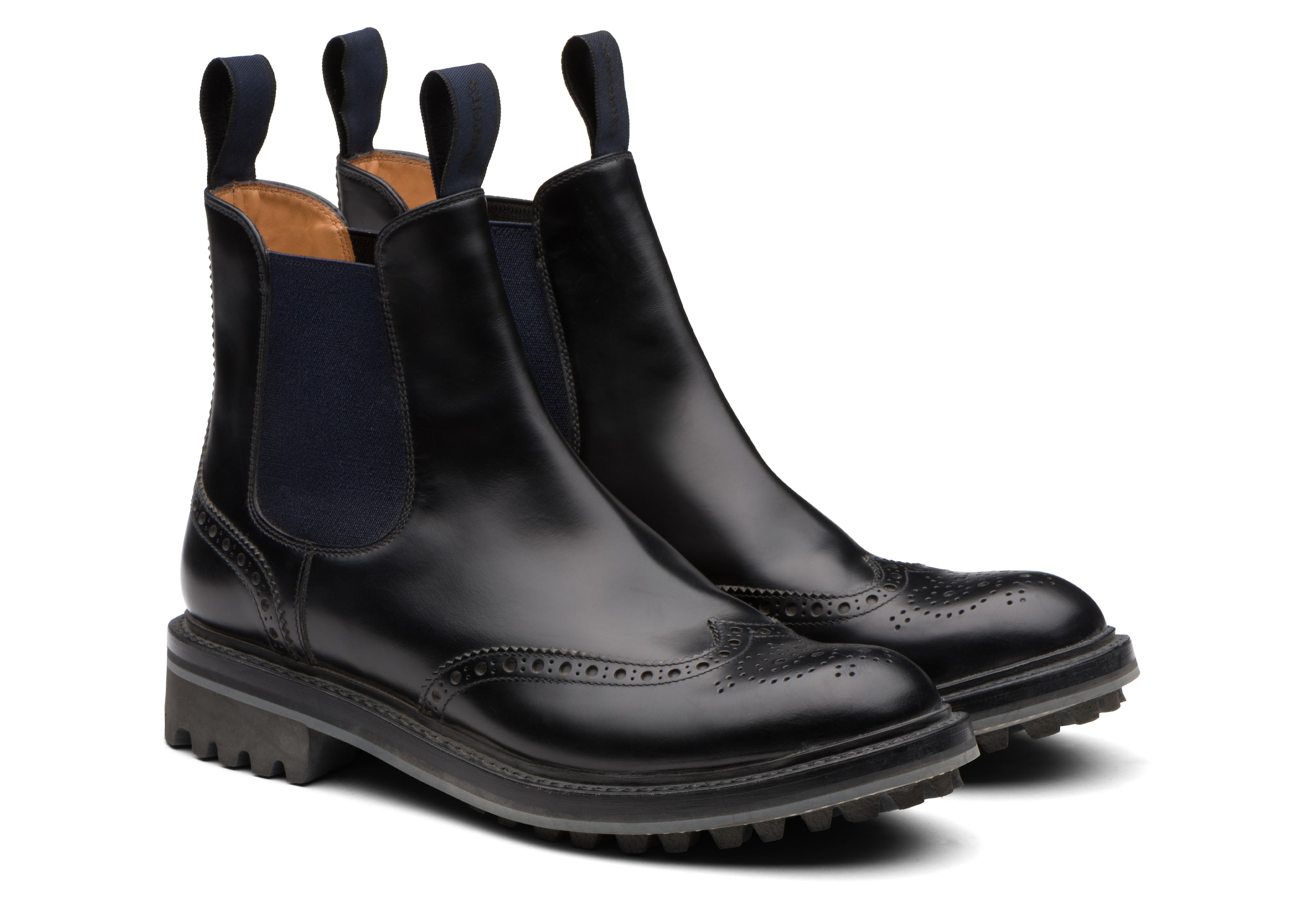 Aura 2 lw Church's Stivaletto Chelsea Brogue Nero