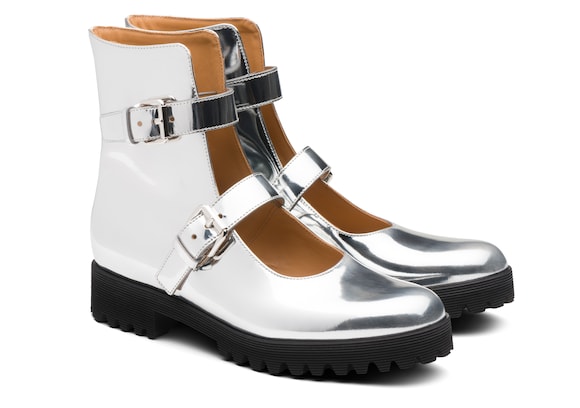 Church's  Babies montantes en cuir de veau miroir Argent