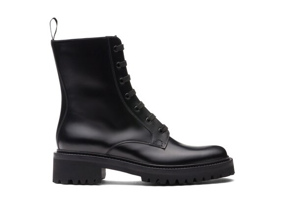 Church's Gwyneth sq Calf Leather Lace-up Boot Black