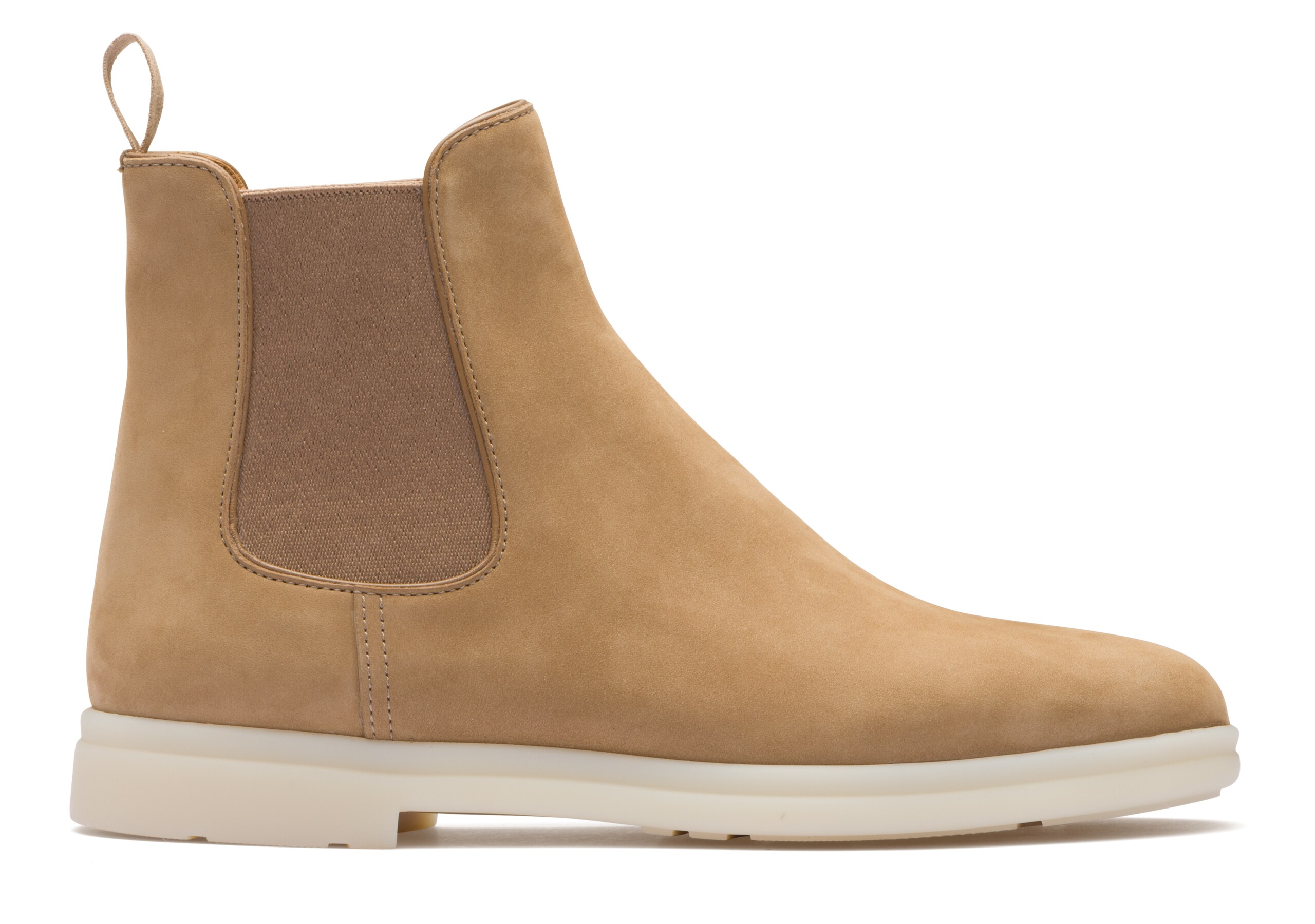 Lea Church's Bottine Chelsea en nubuck Neutre