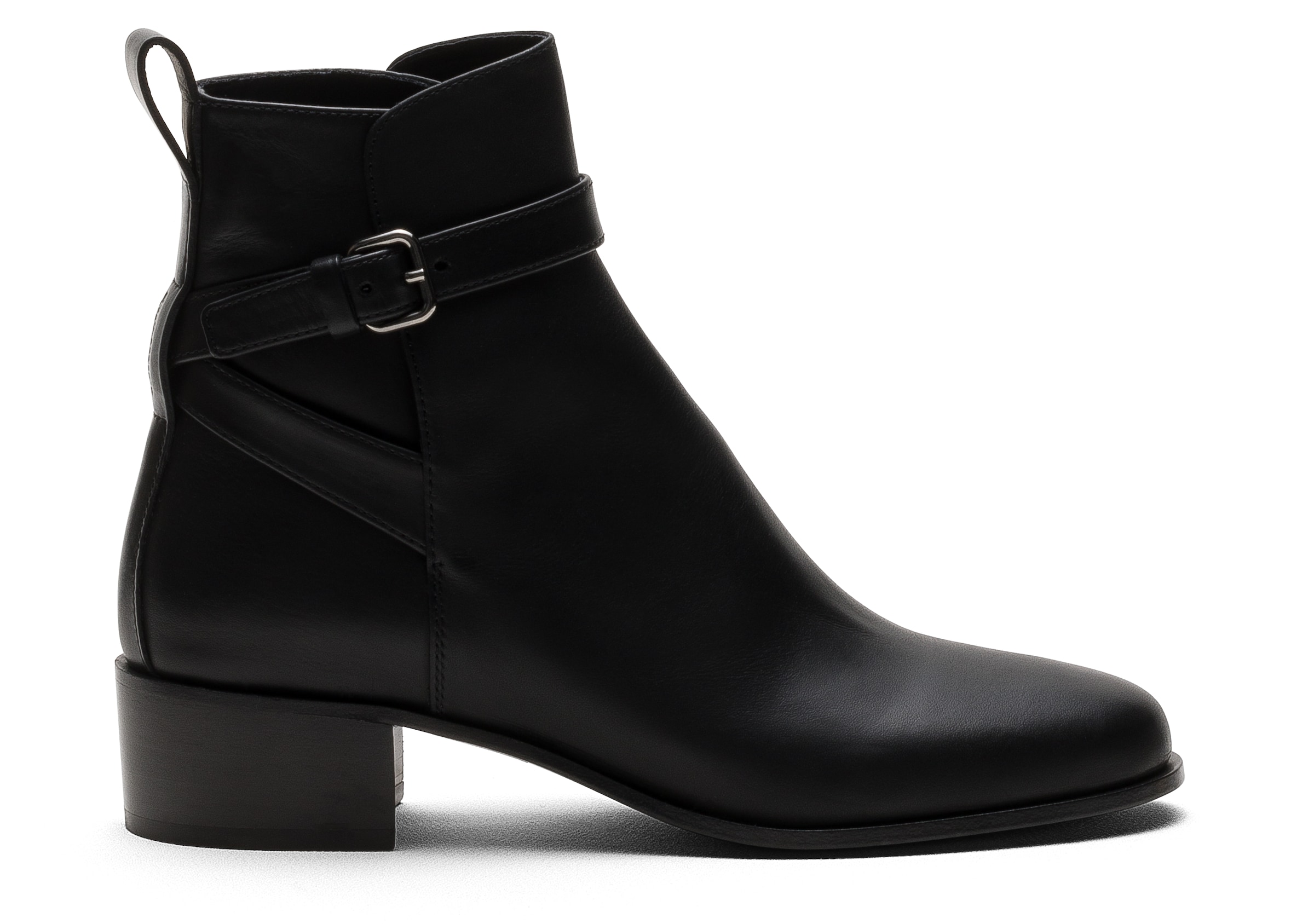 Church Fumé Calfskin Boot, Woman, Black, Size 38