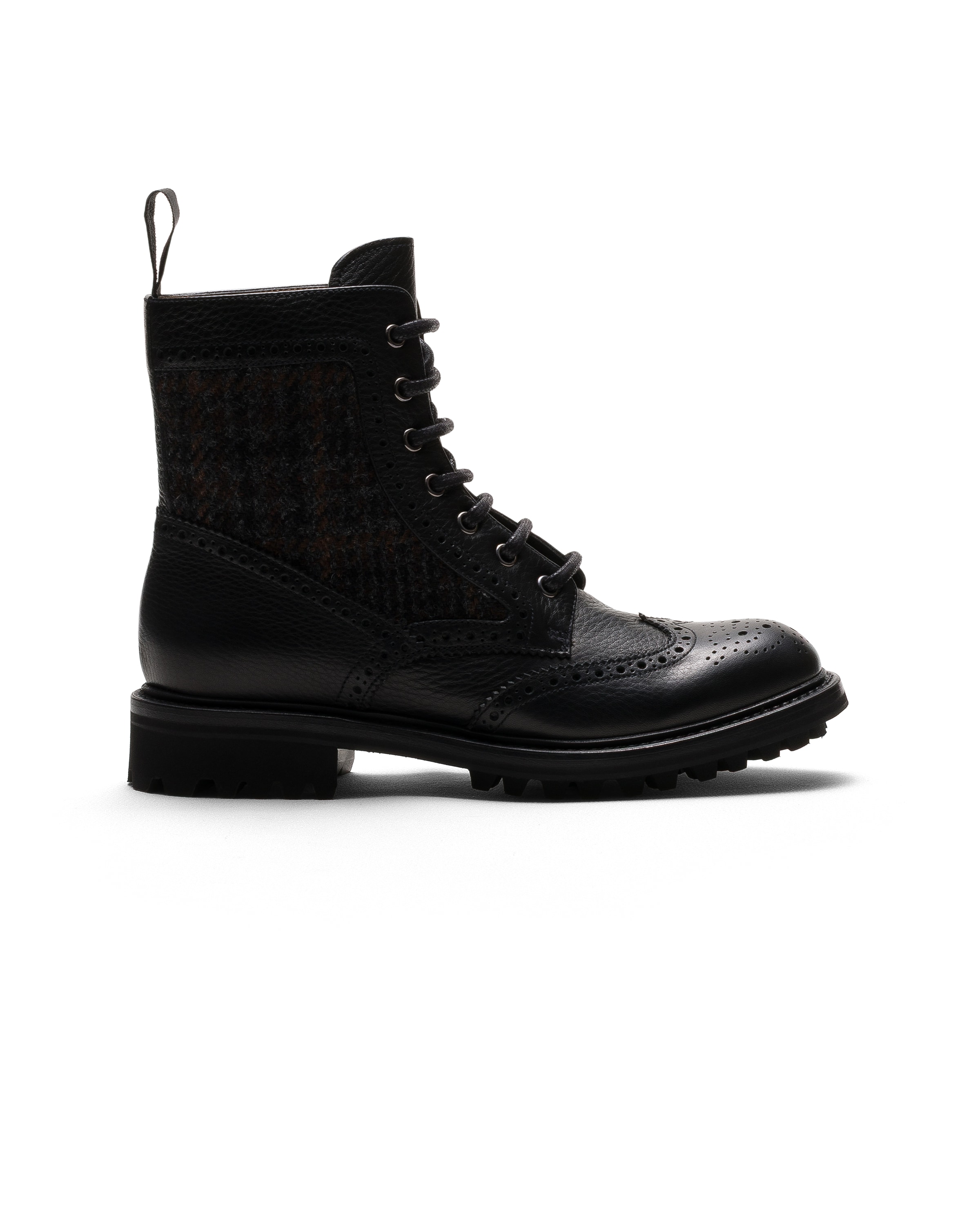 Church Soft Grain Leather And Wool Derby Boot, Woman, Black, Size 42