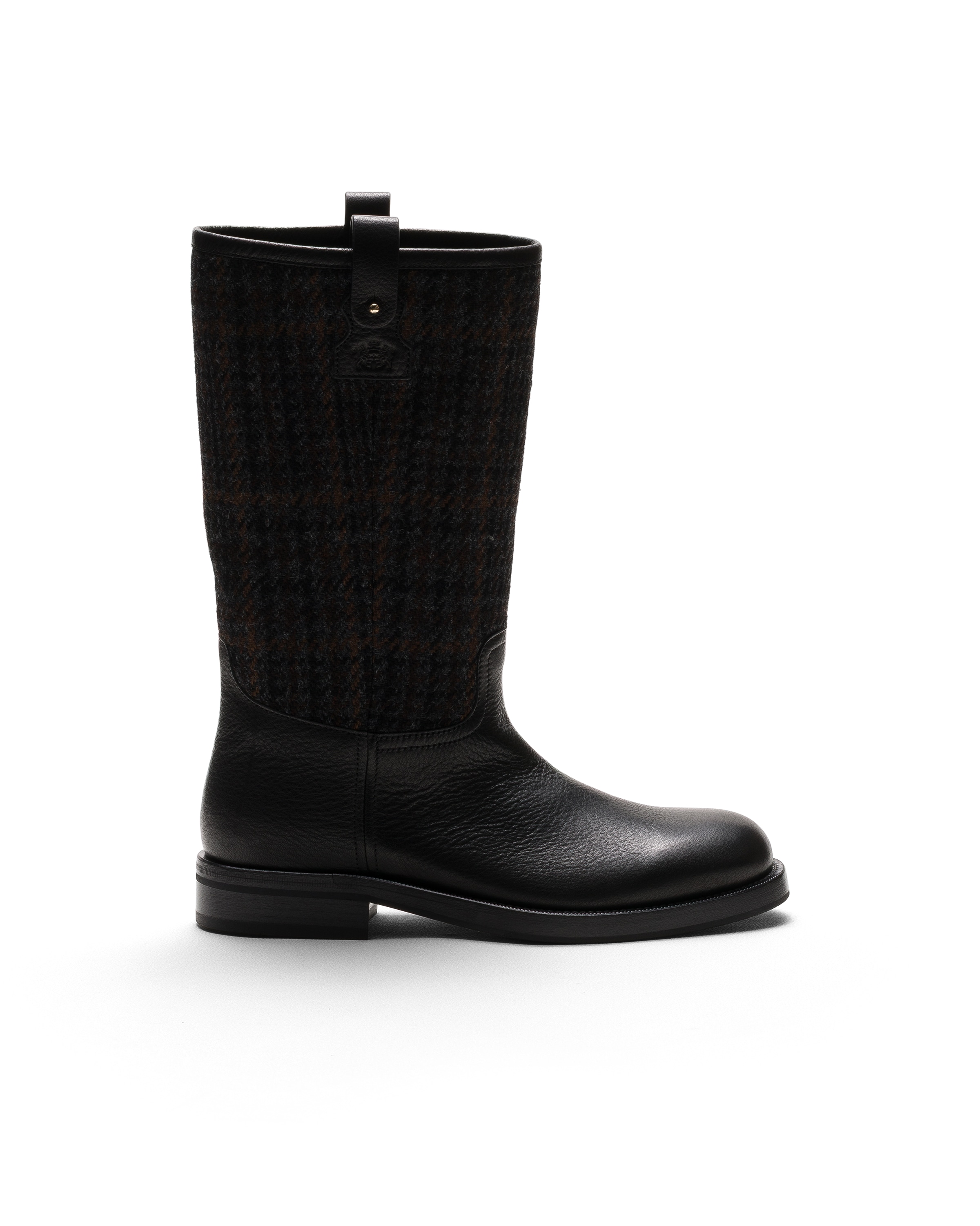 Church Soft Grain Leather Boot, Woman, Black, Size 39,5