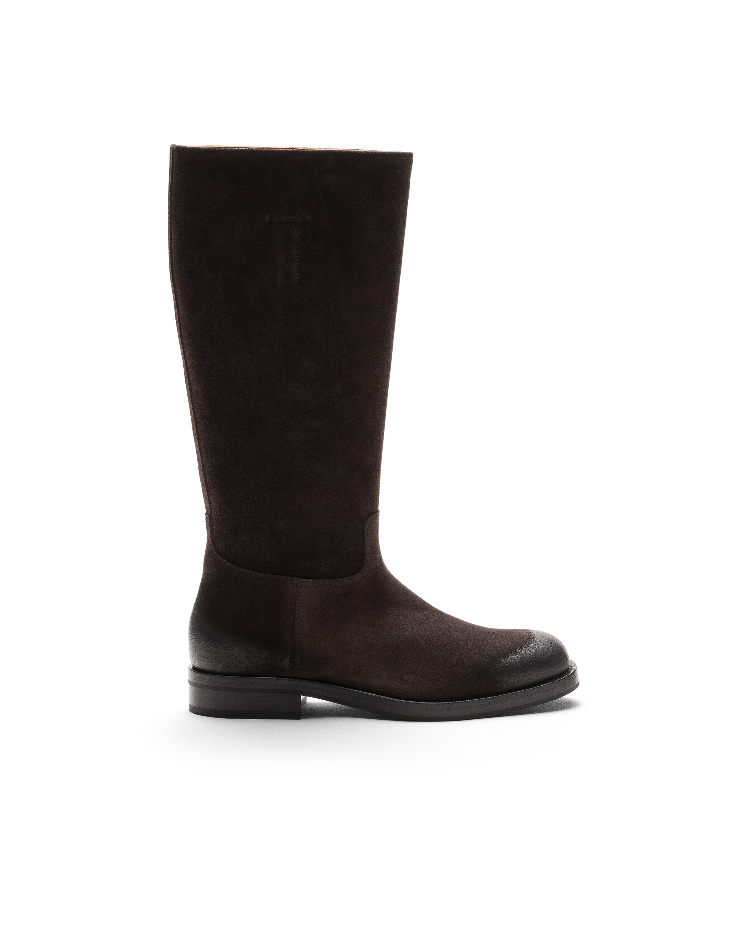 Church Suede Boot With Antique Finish, Woman, Ebony, Size 39,5