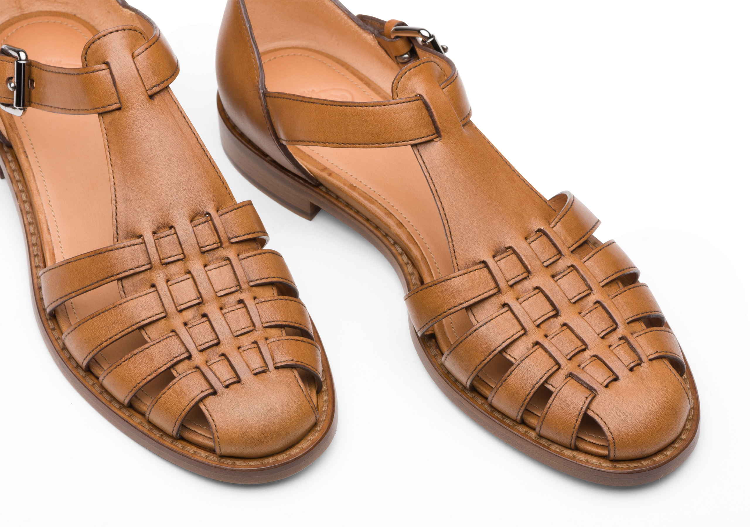 Kelsey Church's Prestige Calf Leather Sandal Neutral