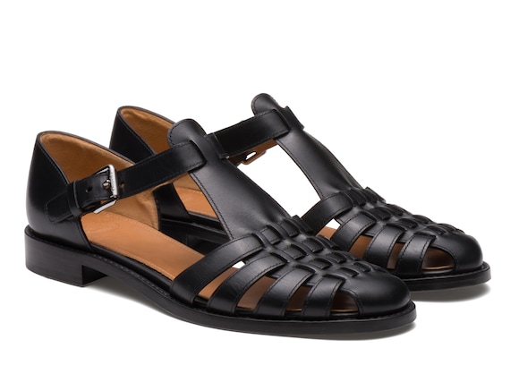 Church's Kelsey Prestige Calf Leather Sandal Black