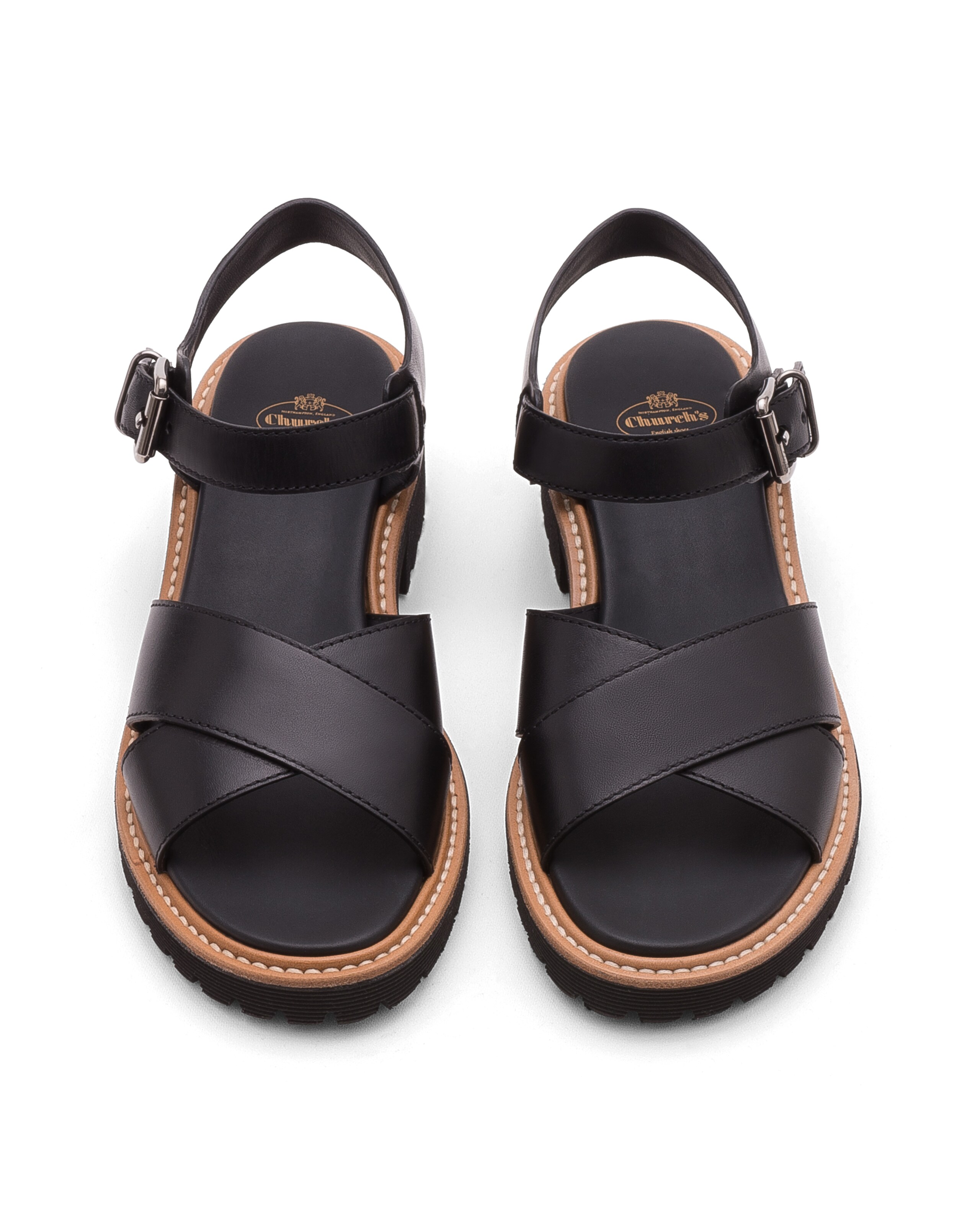 Gaia Church's Monteria Calf Lightweight Sandal Black