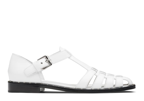 Church's true Sandale en cuir de veau avec clous Blanc