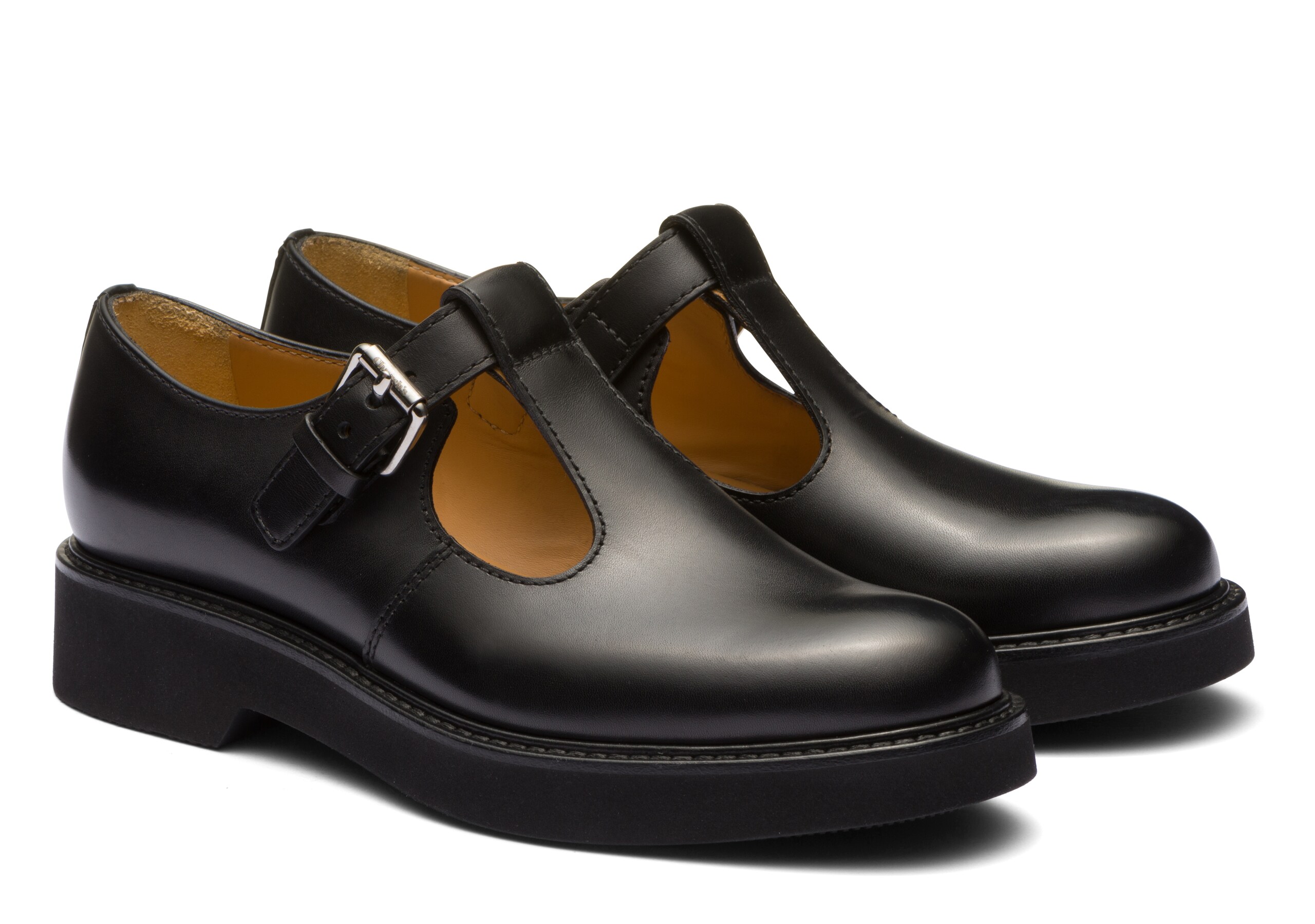 Hythe w 4 Church's Natural Calf Leather Sandal Black