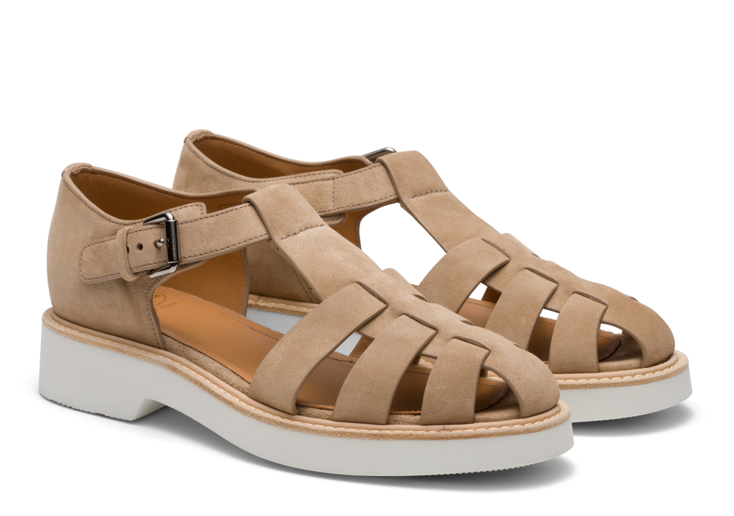Hove w 4 Church's Soft Suede Sandal Neutral