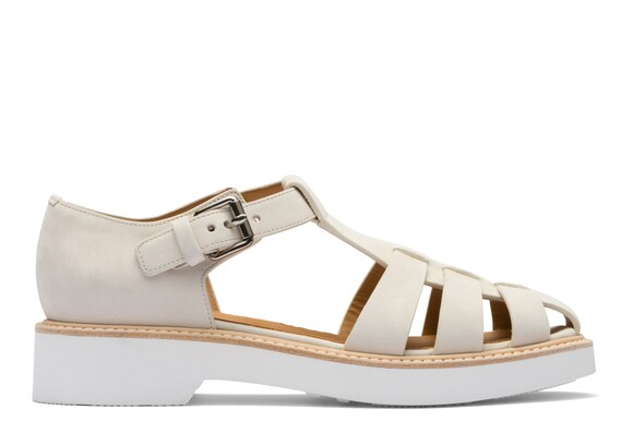Church's Hove w 4 Nubuck Sandal Bright white