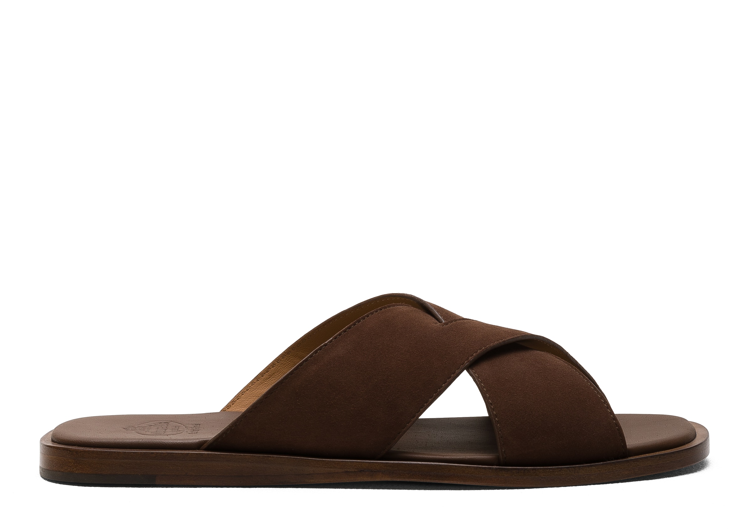 Church Suede Crisscross Sandal, Woman, Burnt, Size 40