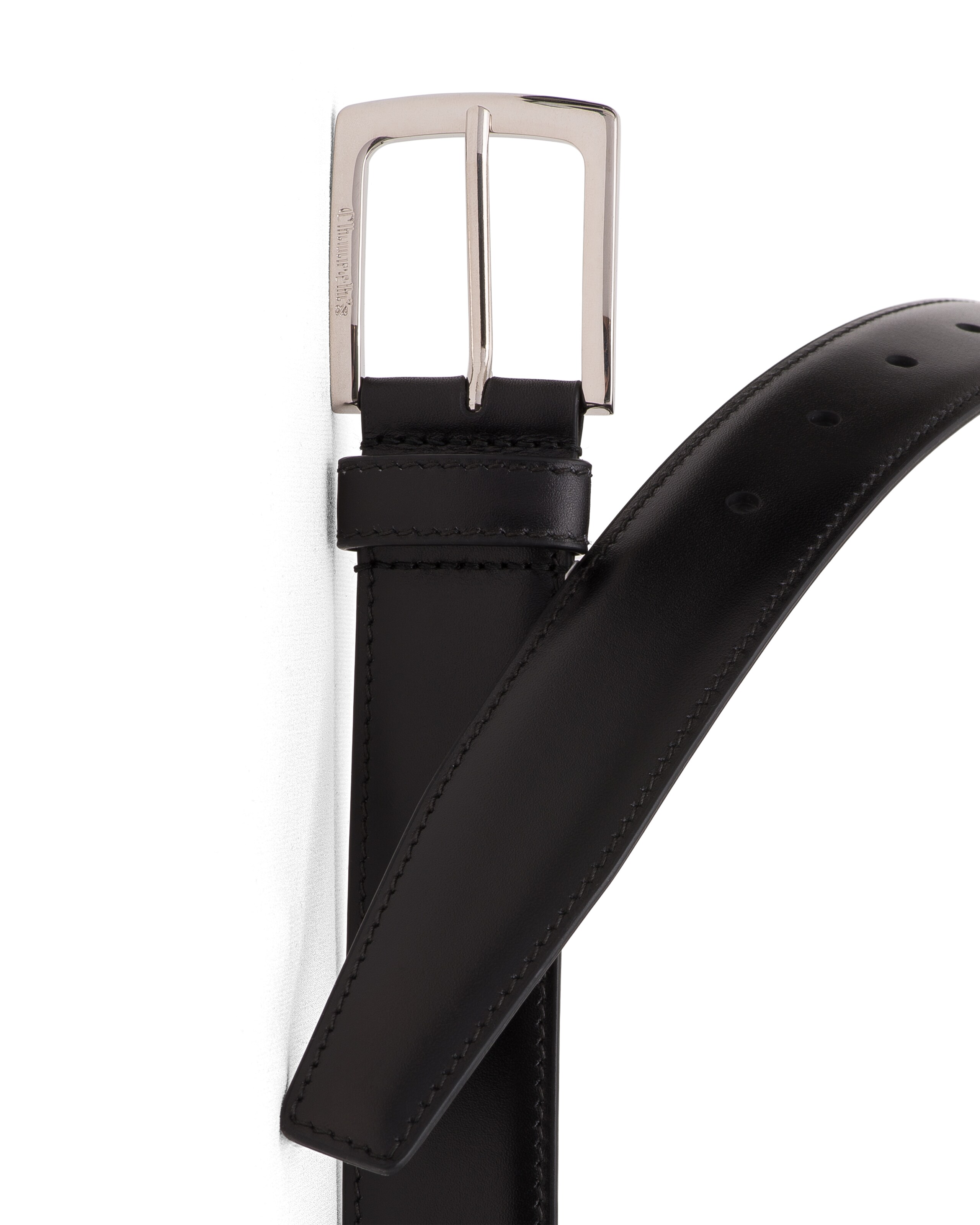Square buckle belt Church's Cuir de veau Noir