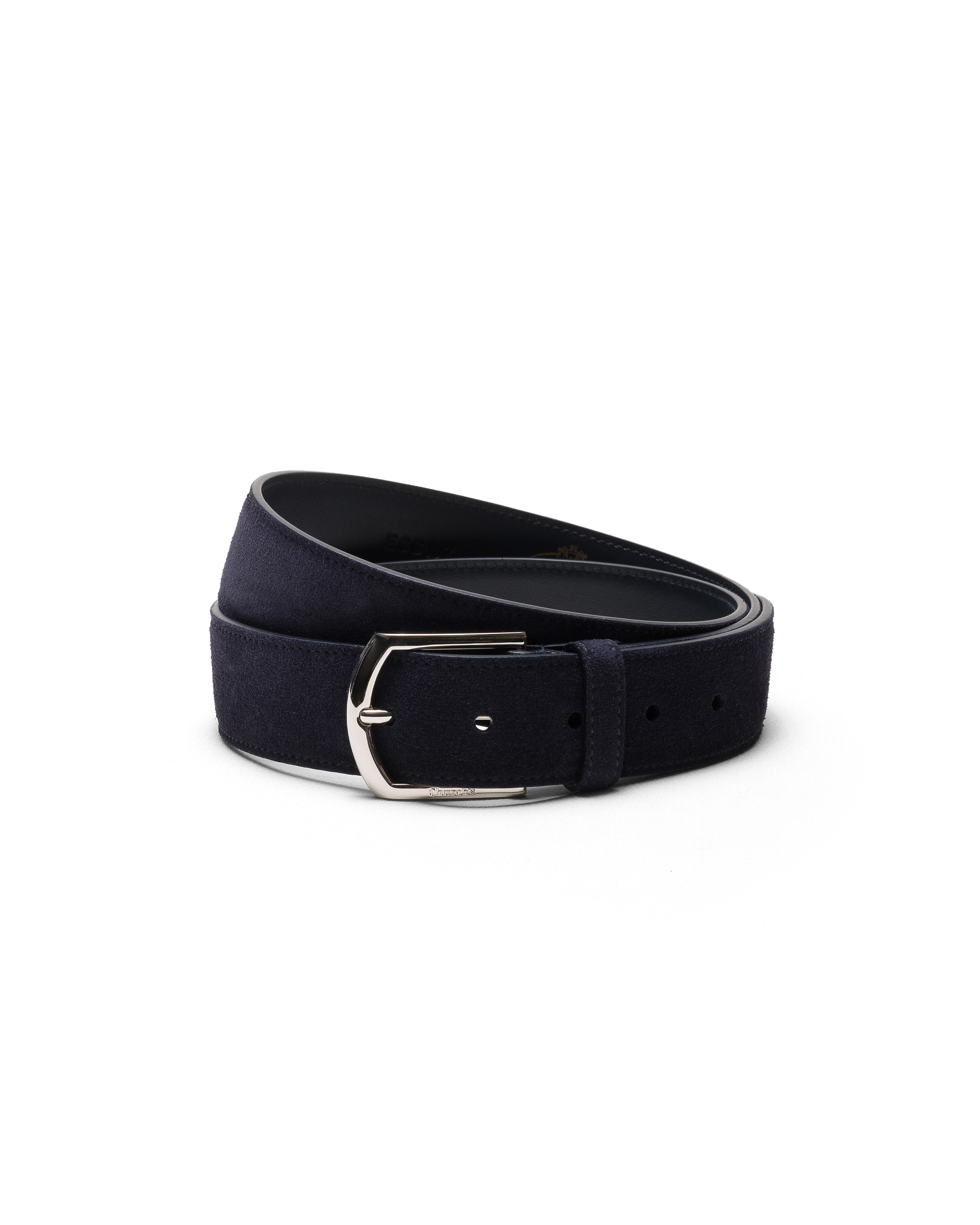 Church Suede Belt, Man, Blue, Size 110