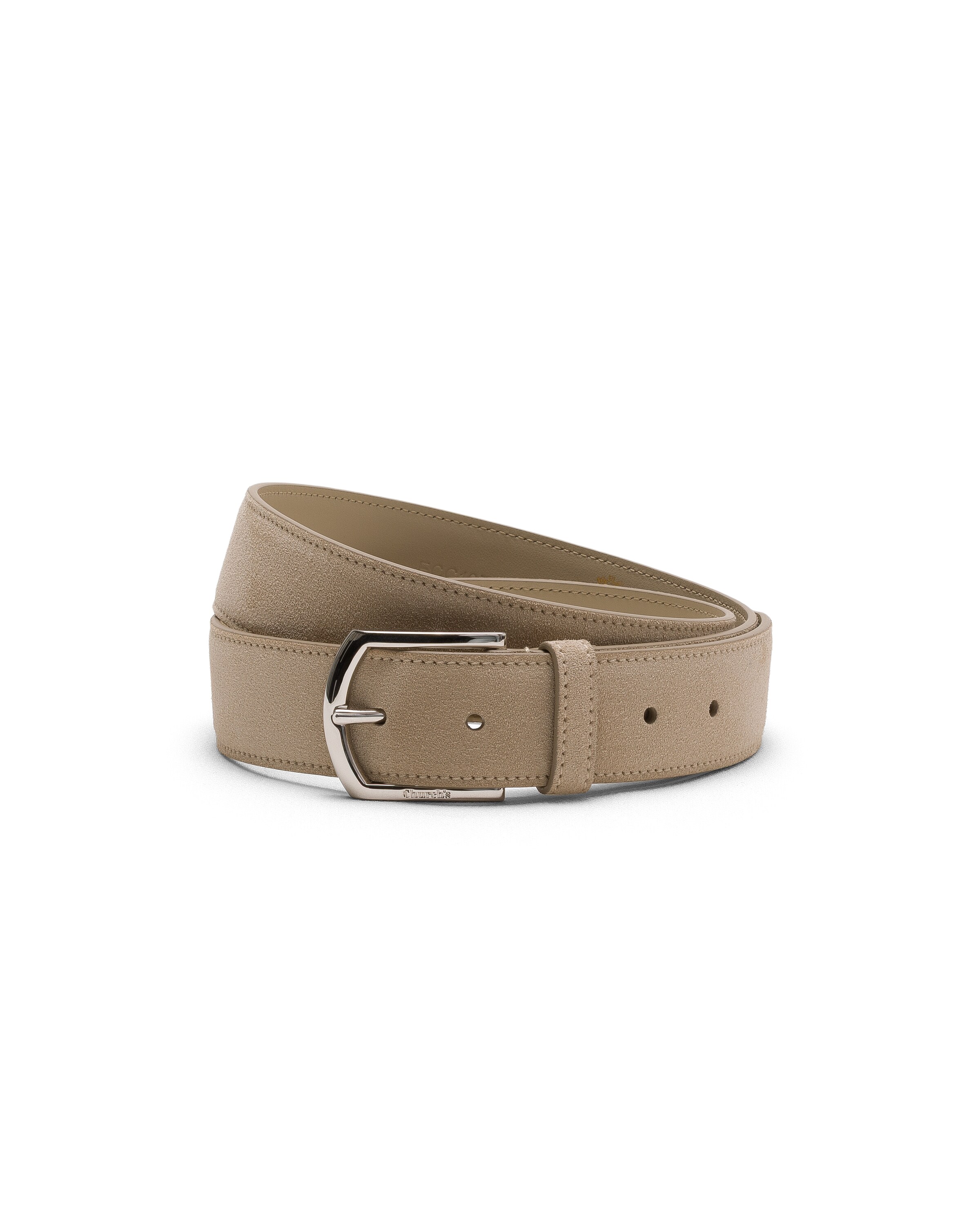 Church Suede Belt, Man, Stone, Size 120