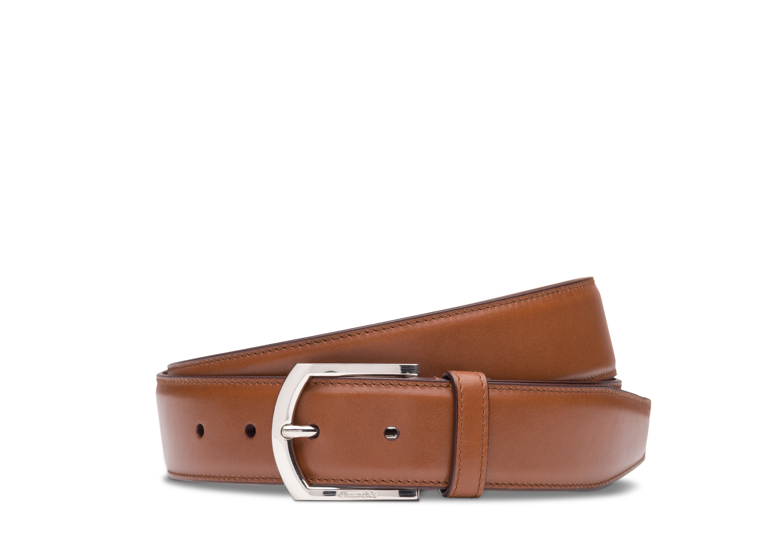 Classic buckle belt Church's Pelle di Vitello Nevada Marrone