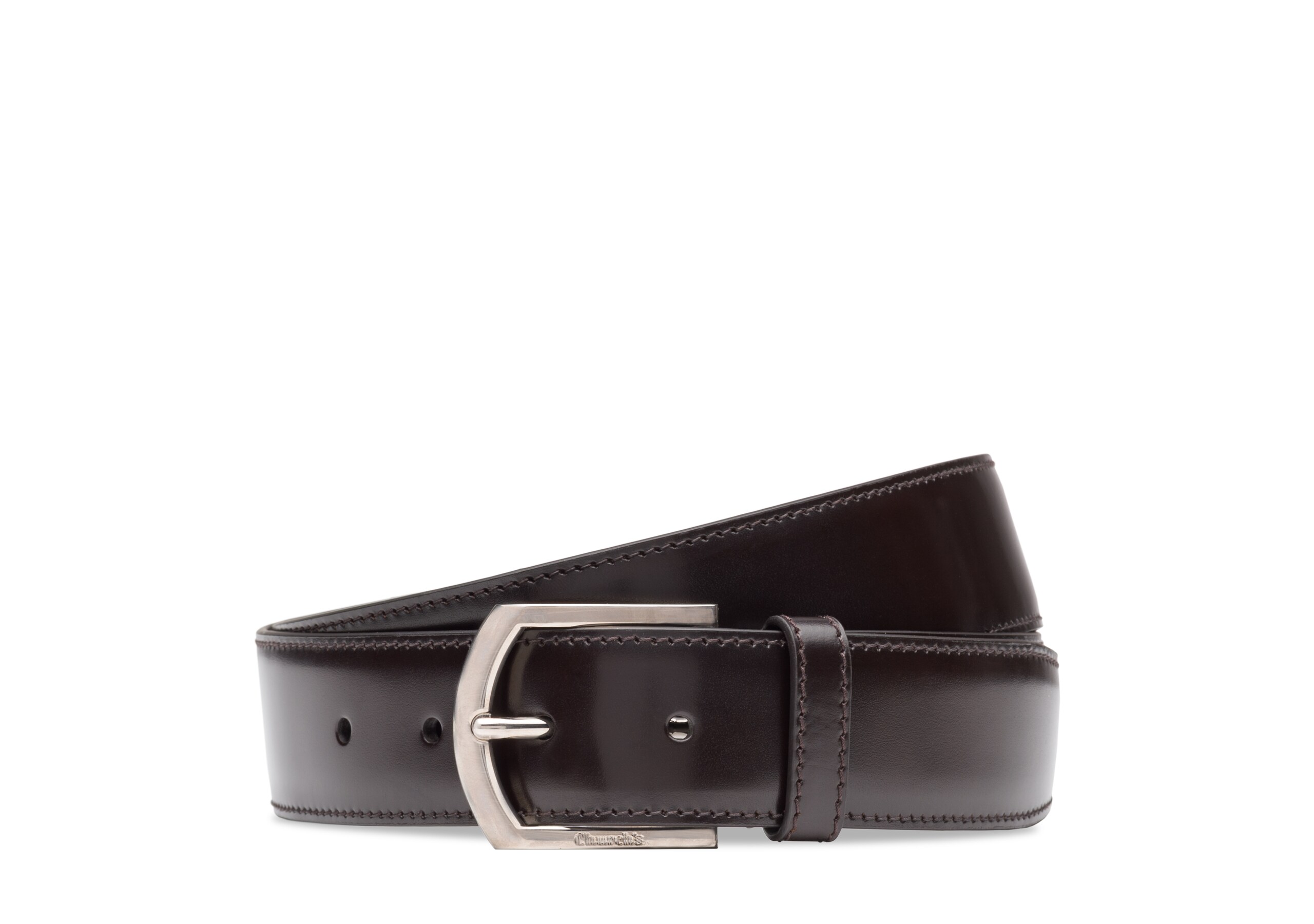 Classic buckle belt Polished Binder Brown | Church's