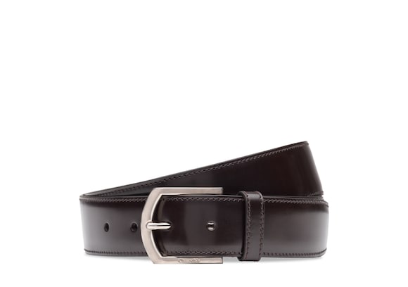 Church's Classic buckle belt Polished Binder Light ebony