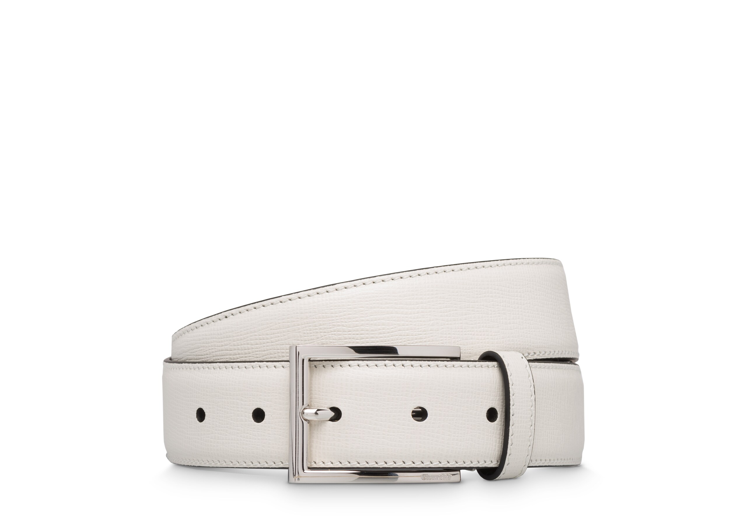 Elongated buckle belt Church's St James Leather Belt White