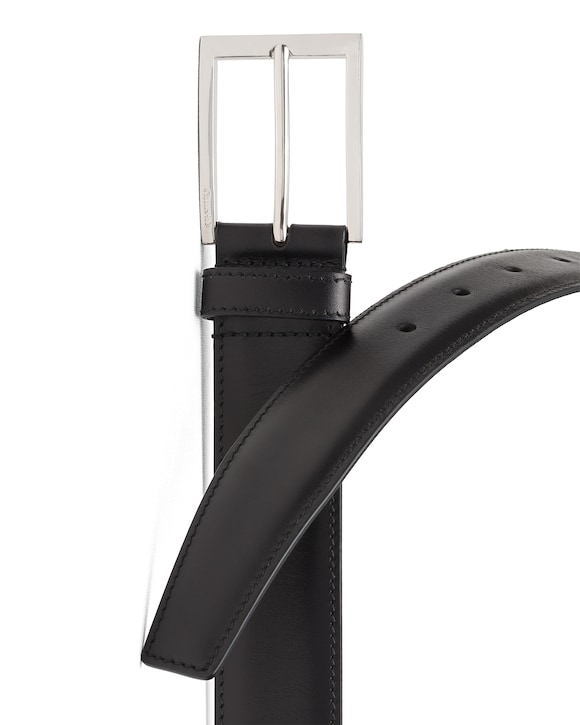 Church's Elongated buckle belt Calf Leather Belt Black