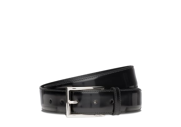 Church's Elongated buckle belt Polished Binder Black