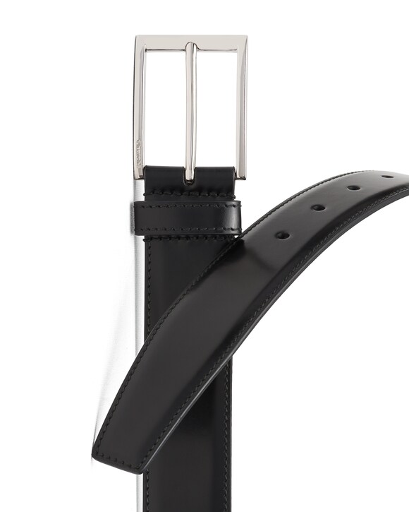 Church's Elongated buckle belt Polished Binder Black