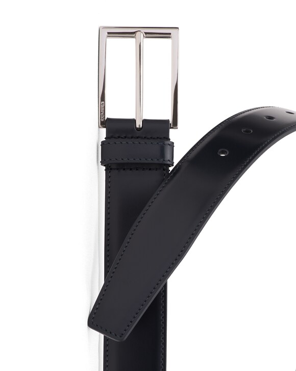 Church's Elongated buckle belt Polished Binder Blue