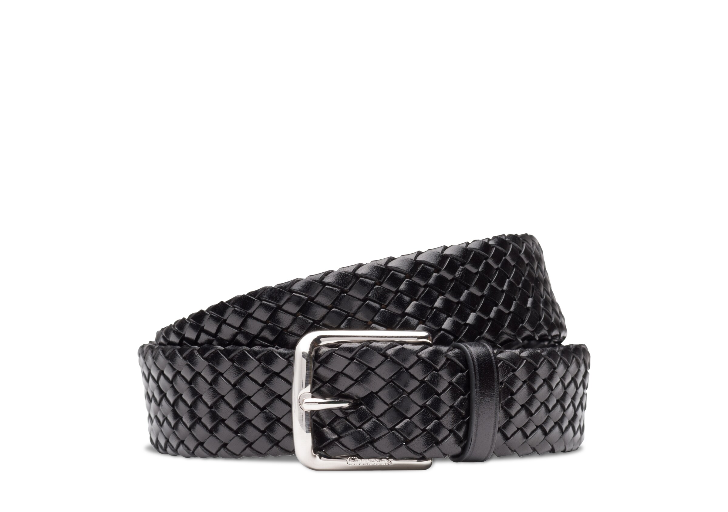Church Polished Binder Weave, Man, Black, Size 80