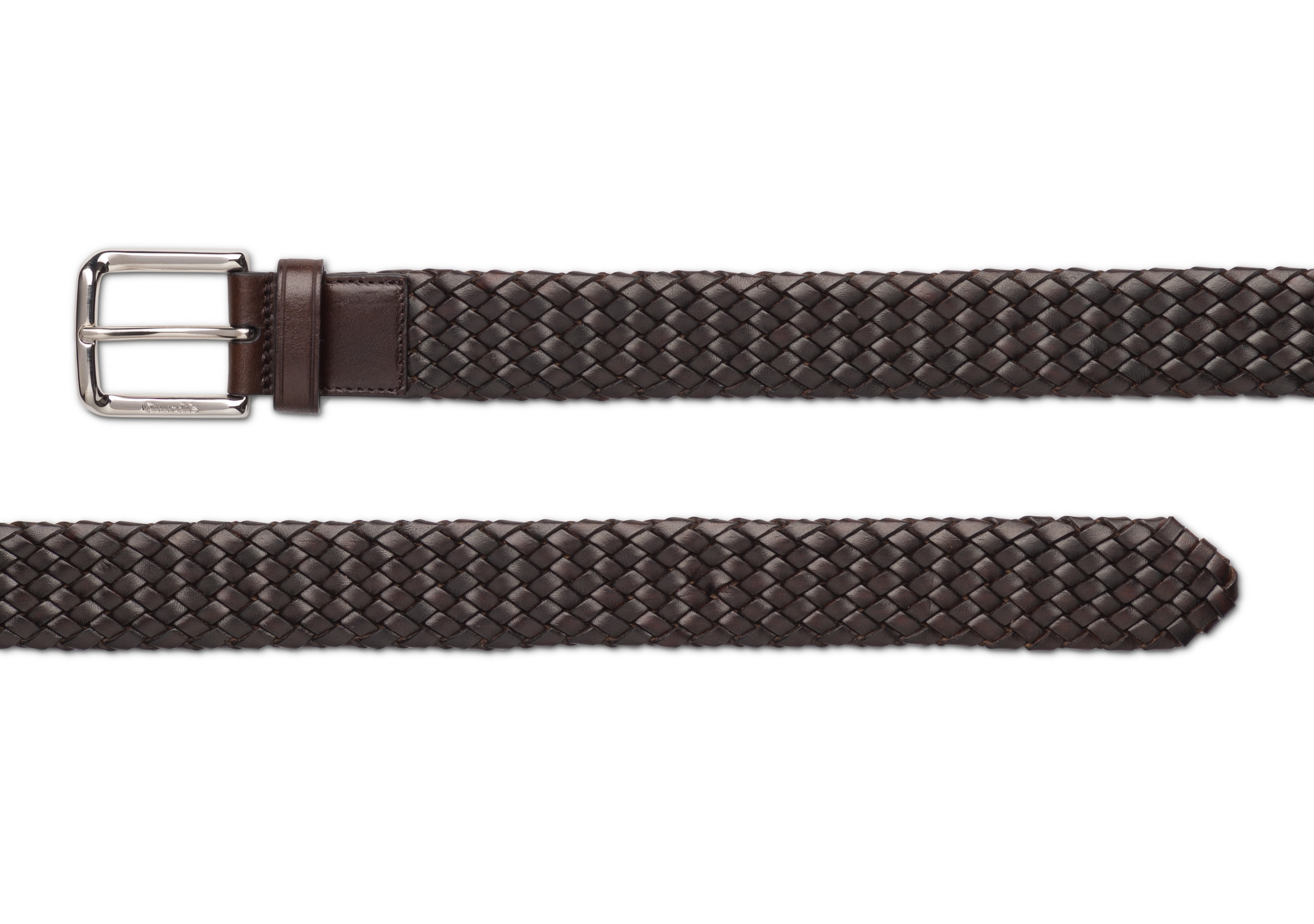 Woven belt Church's ポリッシュバインダー ウィーブ ブラウン