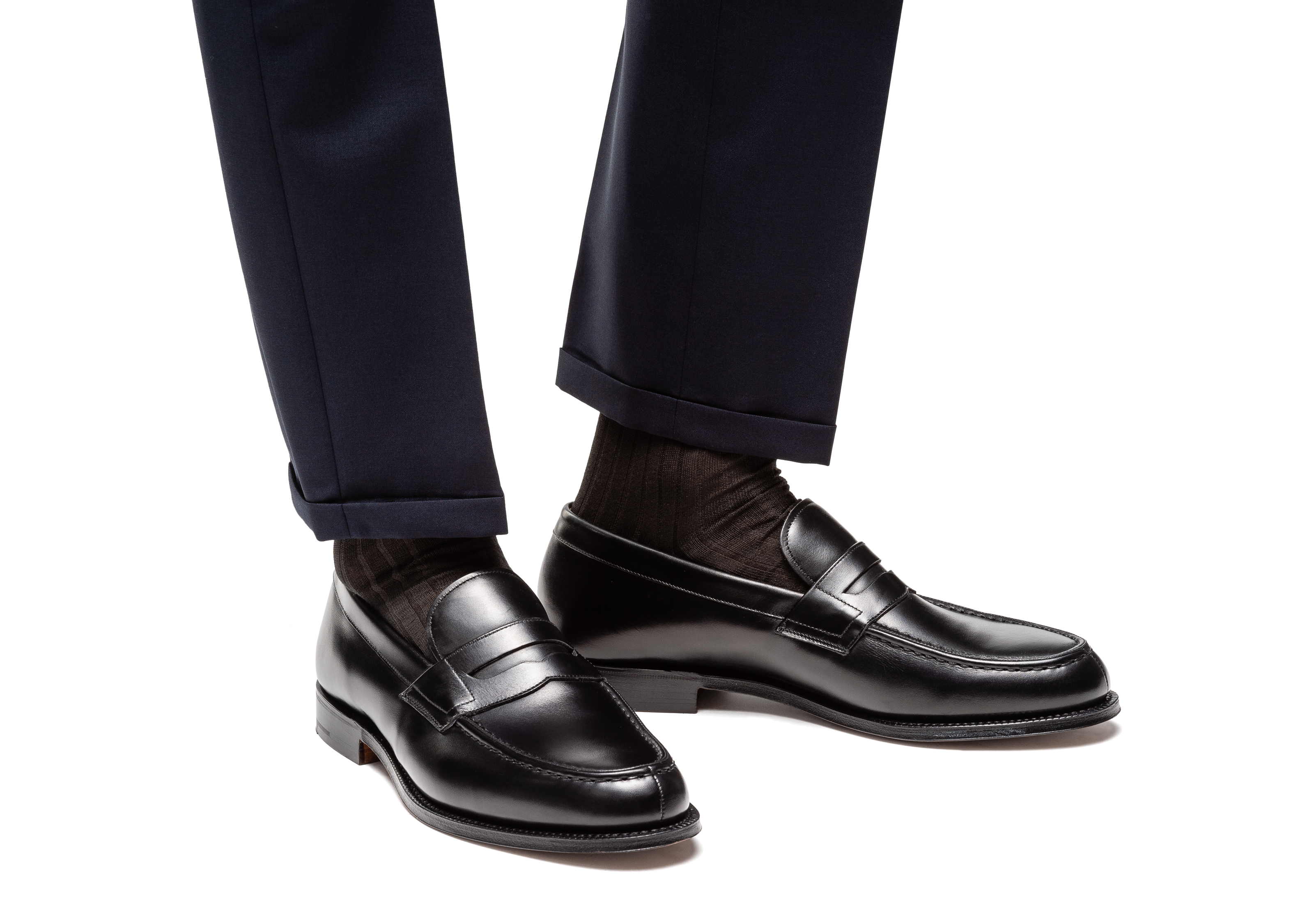 Men s Calf Leather Loafer Black Church s
