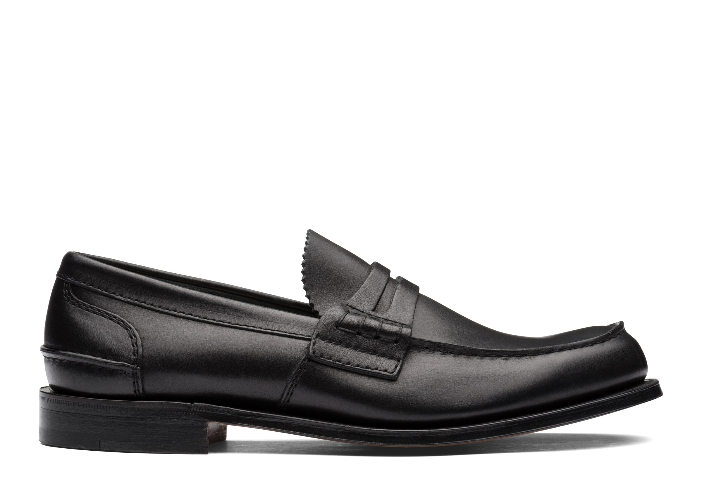 Church Calf Leather Loafer, Man, Black, Size 8,5
