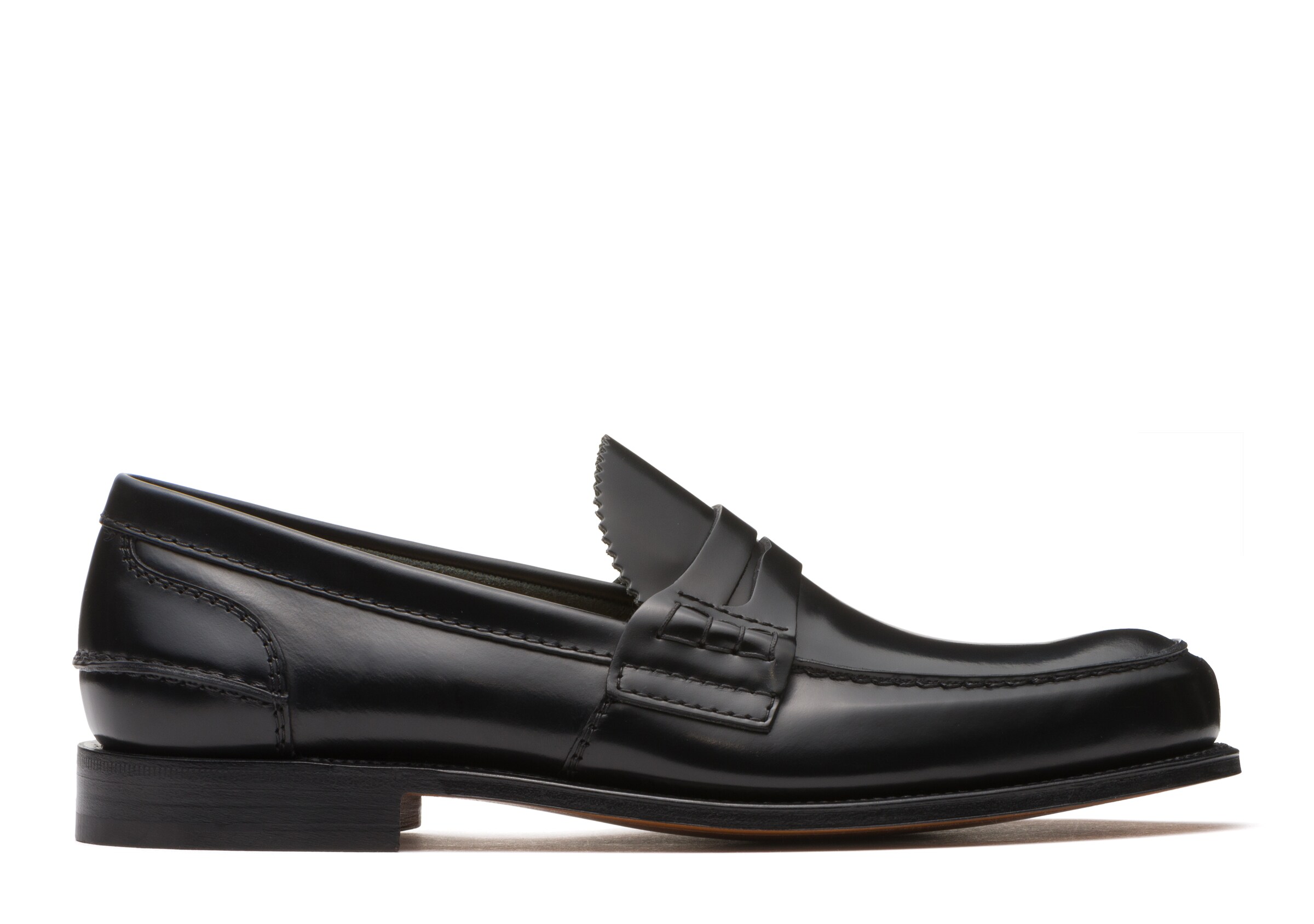 Church Bookbinder Fumè Penny Loafer, Man, Black, Size 8,5