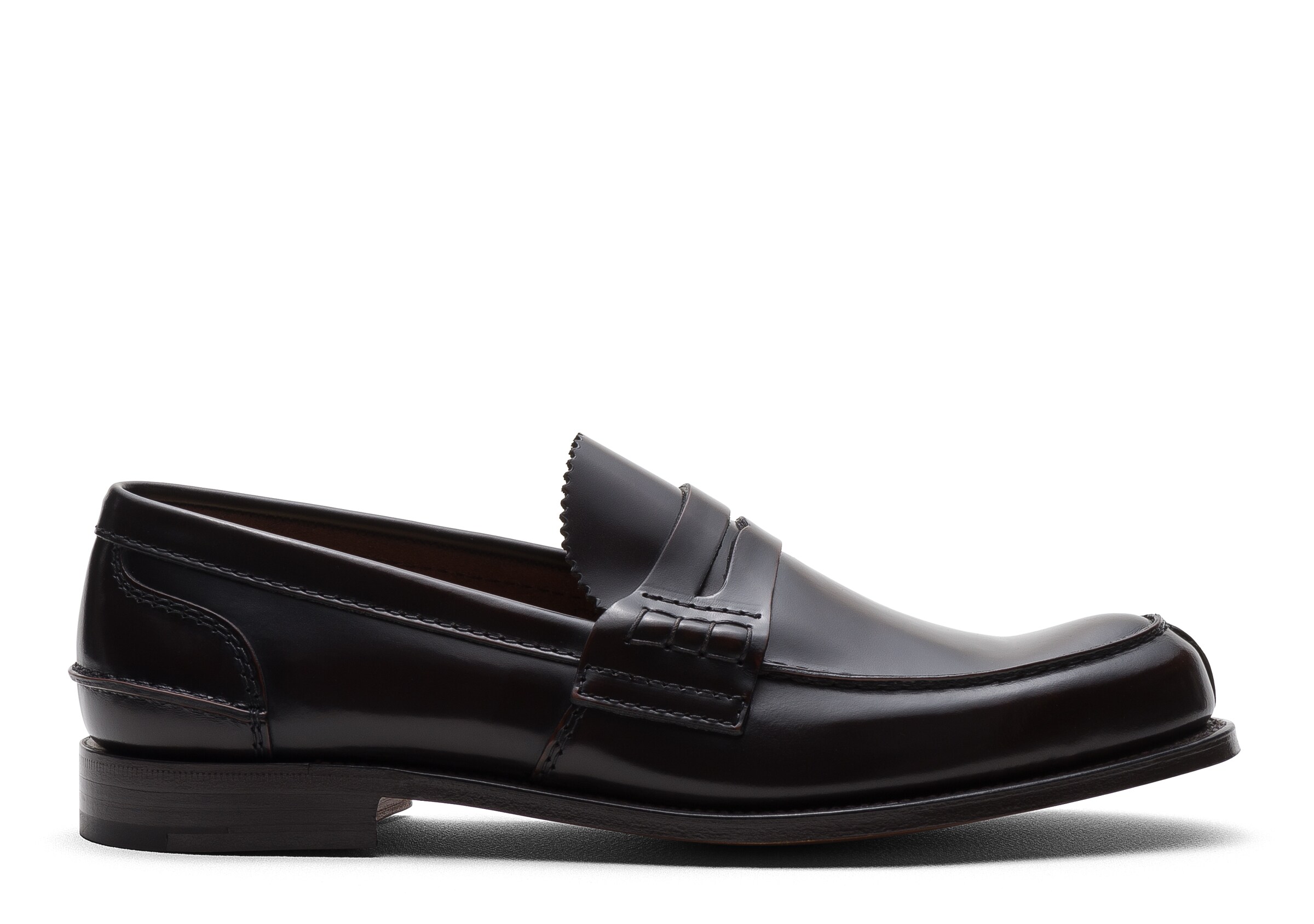 Church Bookbinder Fumè Penny Loafer, Man, Ebony, Size 10