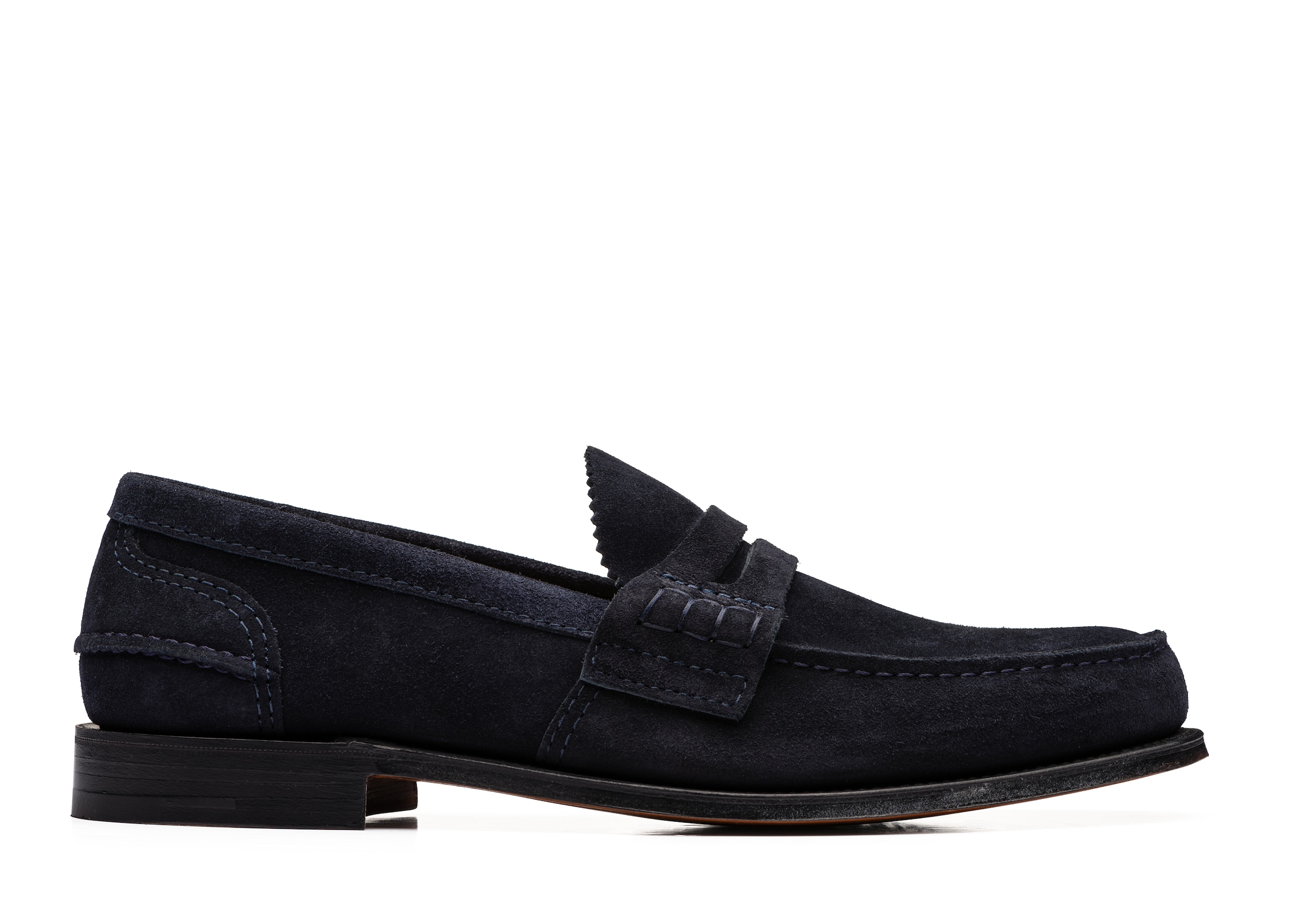 Church Castoro Suede Loafer, Man, Blue, Size 6